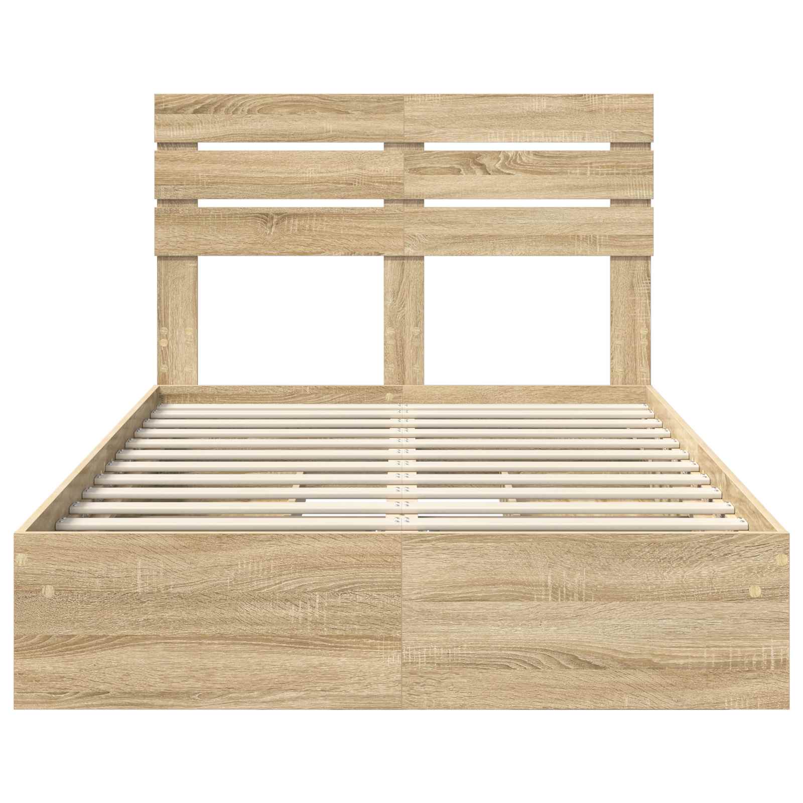 Lit de Rangement Chêne Sonoma 135 x 190 cm Bois d'ingénierie - XIOS