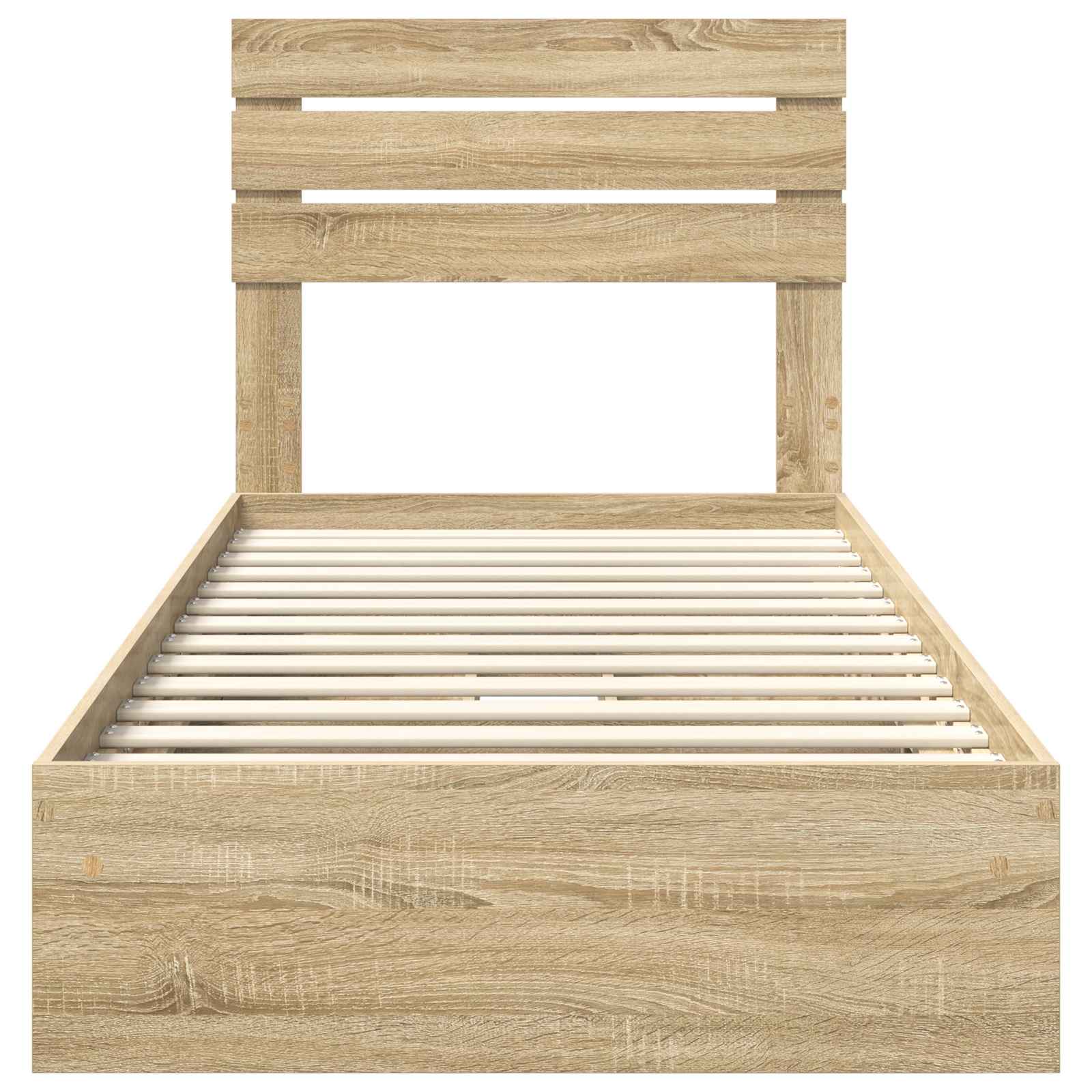 Lit de Rangement Chêne Sonoma 100 x 200 cm Bois d'ingénierie - XIOS