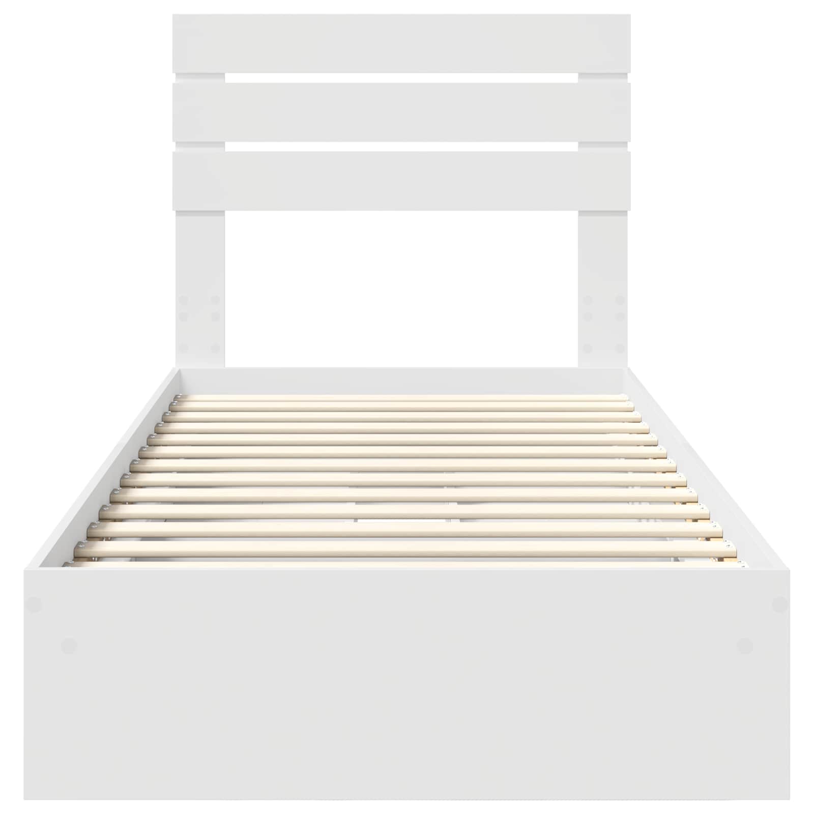 Lit de Rangement Blanc 90 x 200 cm Bois d'ingénierie - XIOS