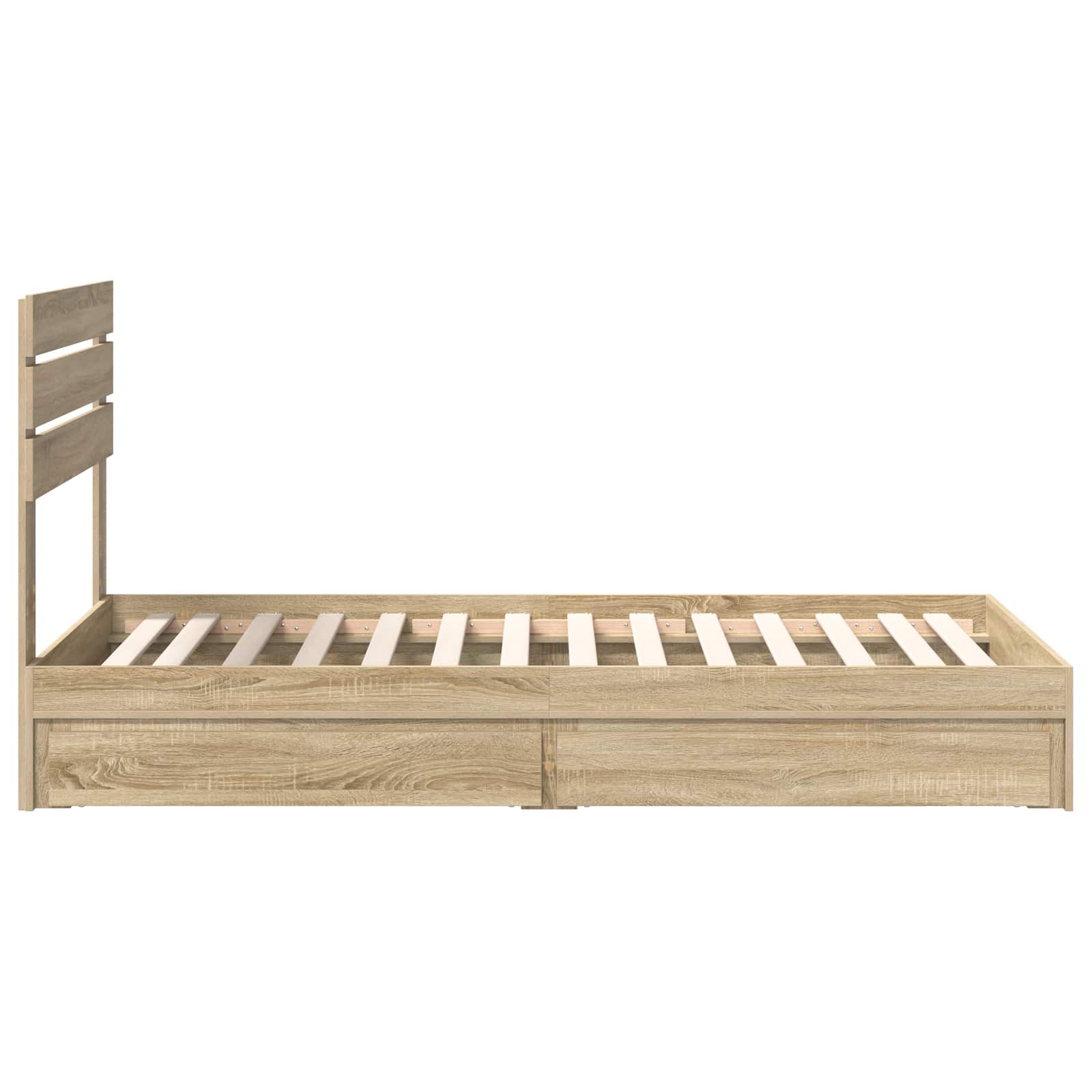 Lit de Rangement Chêne Sonoma 90 x 190 cm Bois d'ingénierie - XIOS