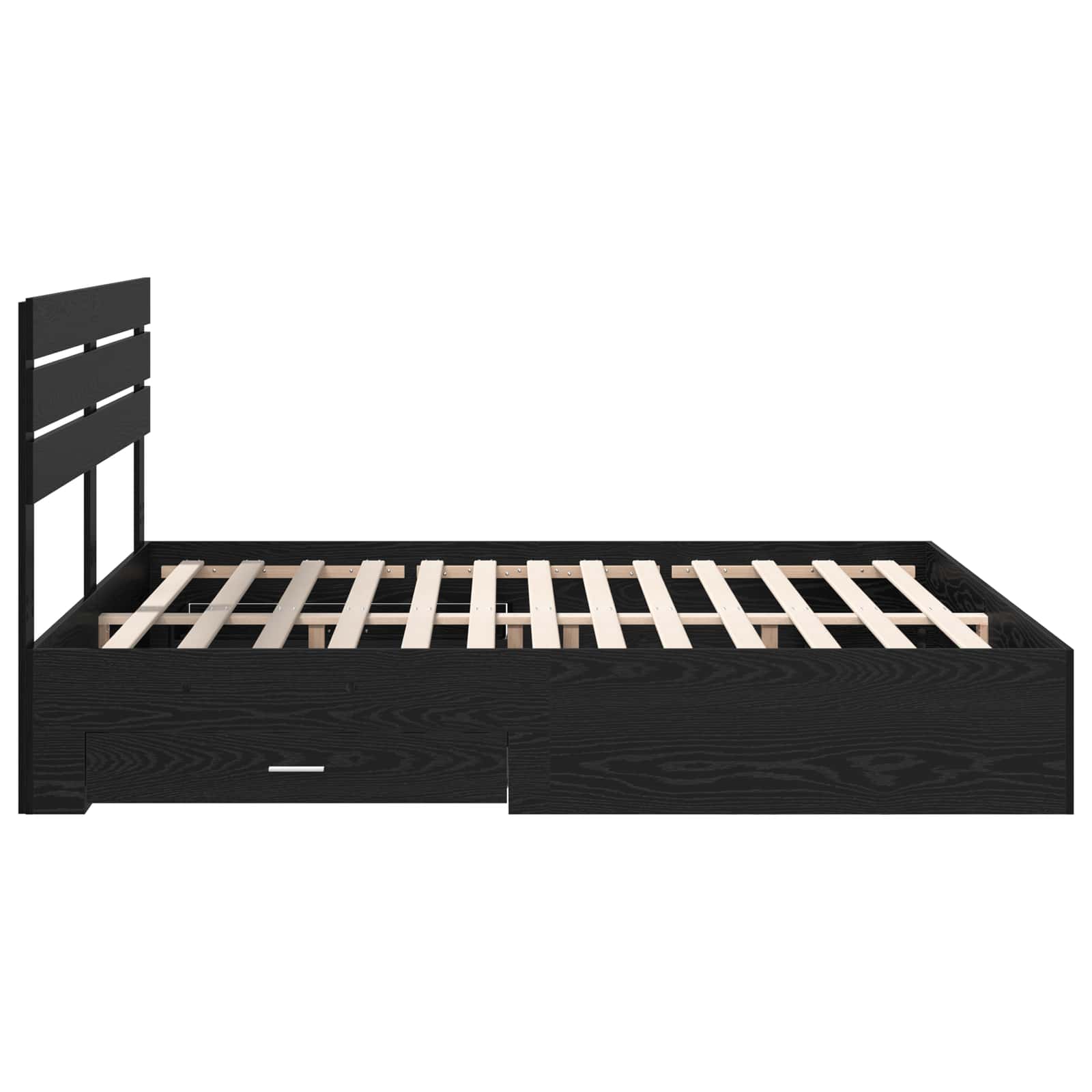 Cadre de lit Chêne noir 180 x 200 cm Bois d'ingénierie - XIOS
