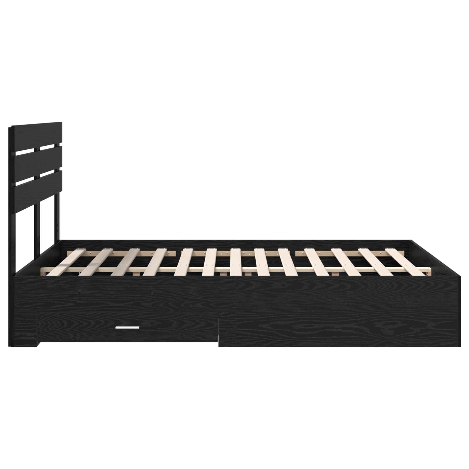 Cadre de lit Chêne noir 160 x 200 cm Bois d'ingénierie - XIOS