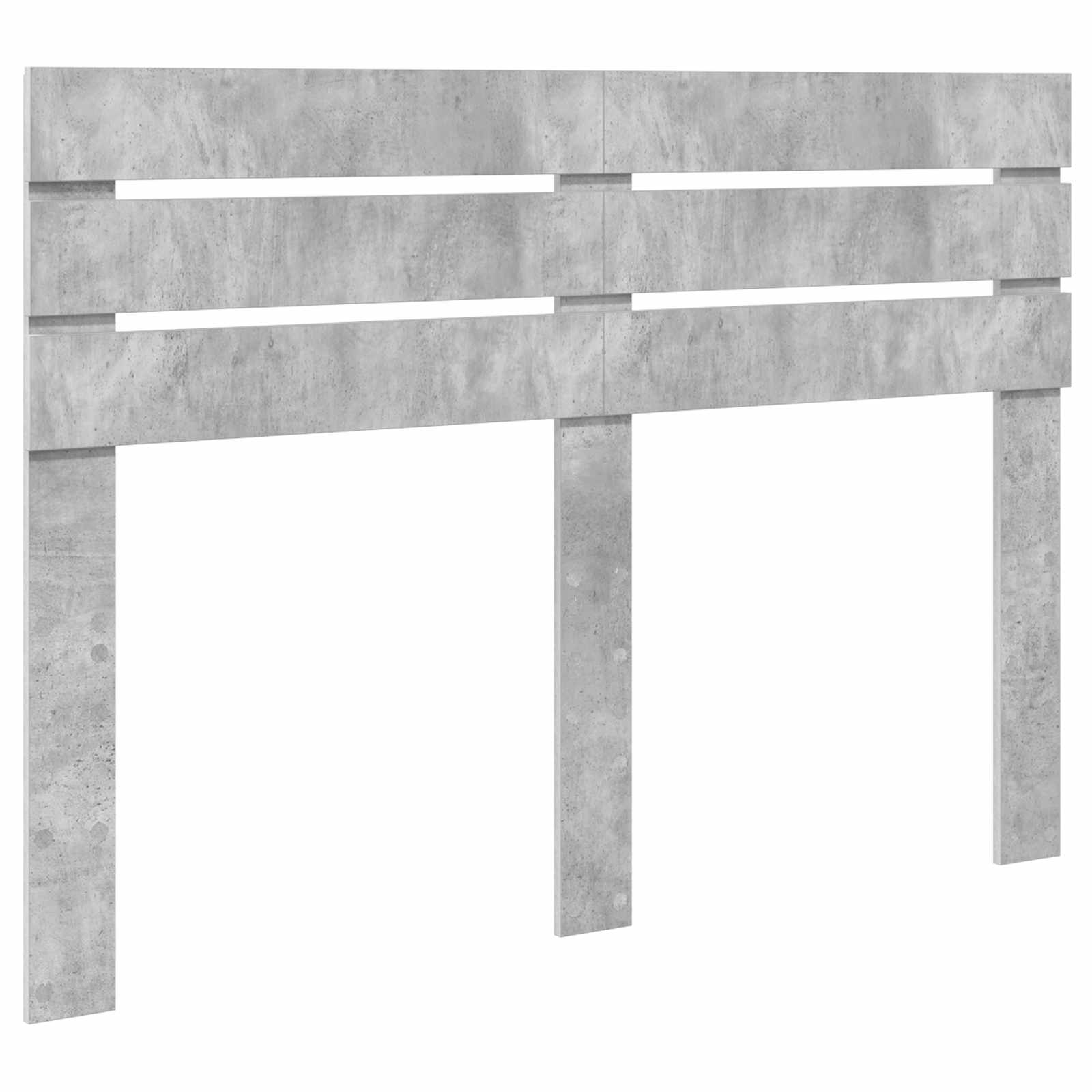 Cadre de lit Gris béton 160 x 200 cm Bois d'ingénierie - XIOS