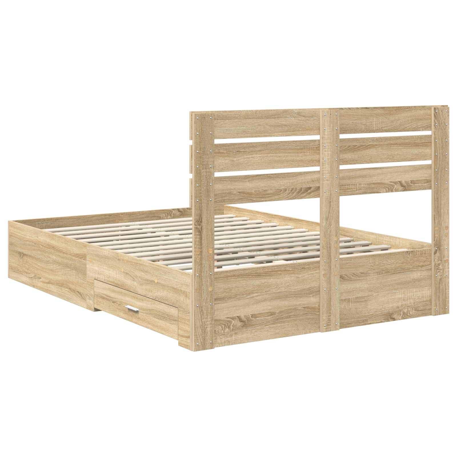 Cadre de lit Chêne Sonoma 150 x 200 cm Bois d'ingénierie - XIOS