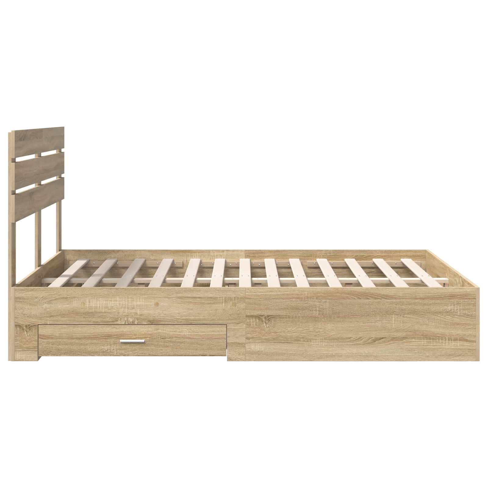 Cadre de lit Chêne Sonoma 150 x 200 cm Bois d'ingénierie - XIOS