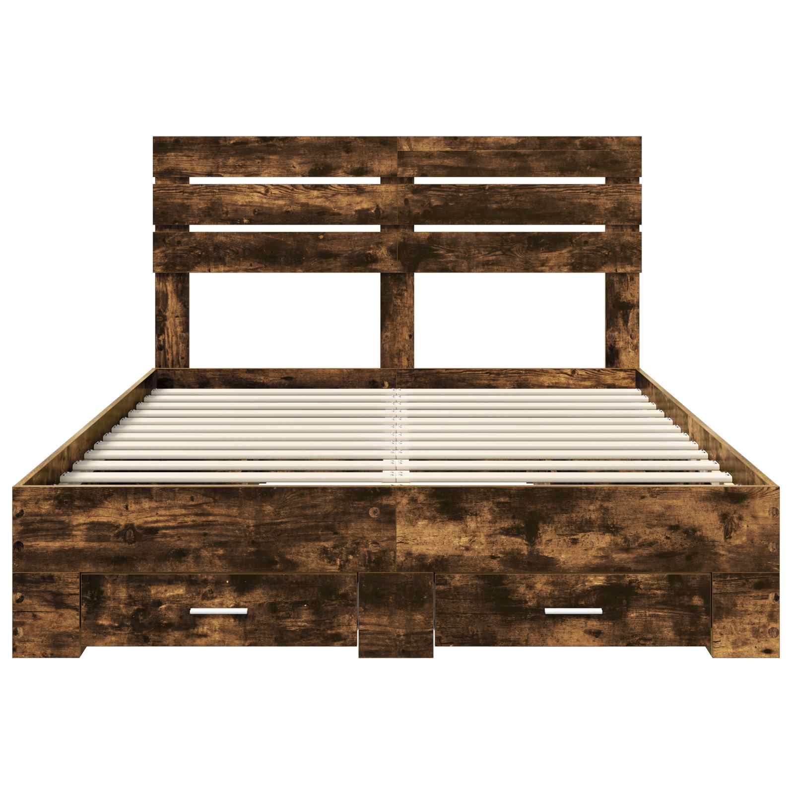 Cadre de lit Chêne fumé 150 x 200 cm Bois d'ingénierie - XIOS