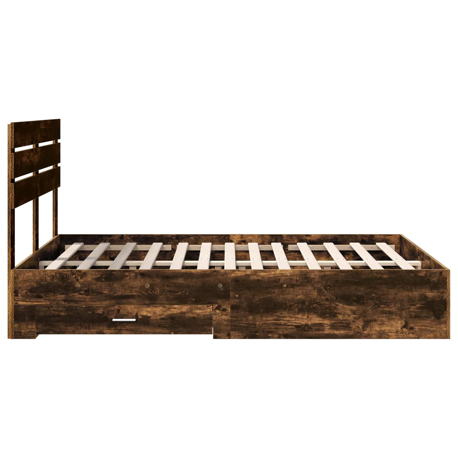 Cadre de lit Chêne fumé 150 x 200 cm Bois d'ingénierie - XIOS