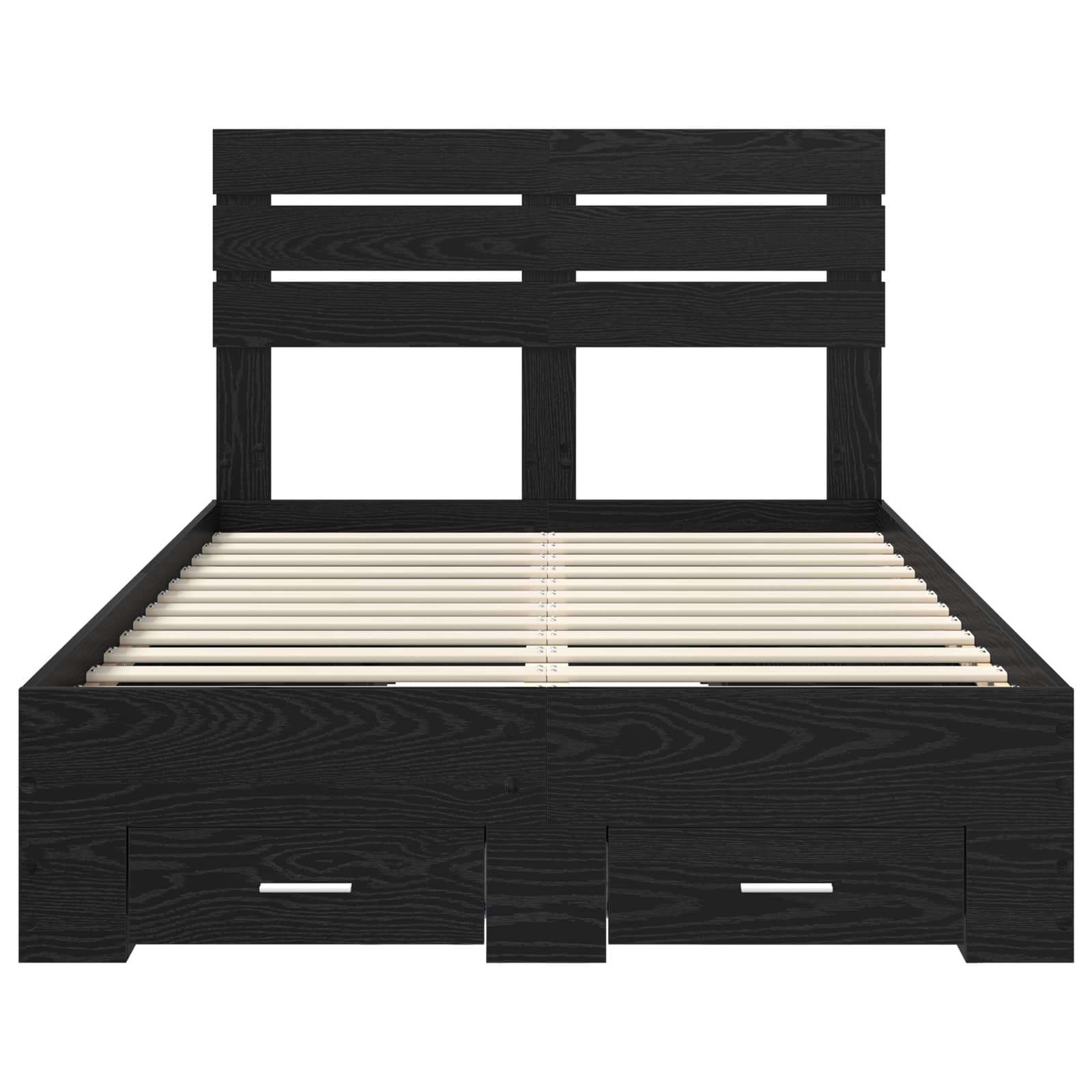 Cadre de lit Chêne noir 120 x 190 cm Bois d'ingénierie - XIOS