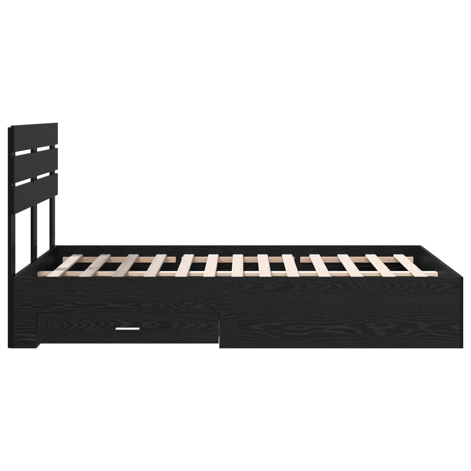 Cadre de lit Chêne noir 120 x 190 cm Bois d'ingénierie - XIOS