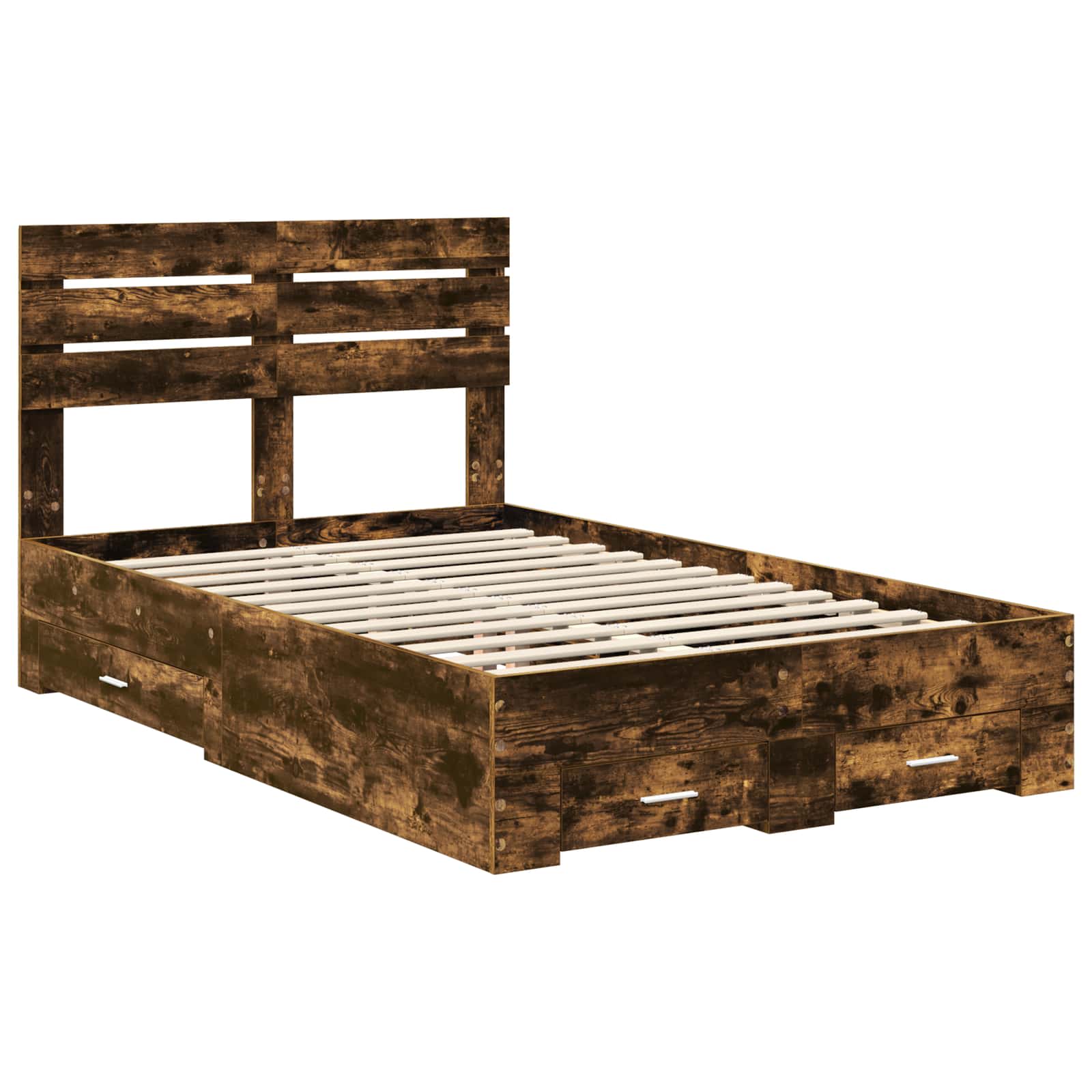 Cadre de lit Chêne fumé 120 x 190 cm Bois d'ingénierie - XIOS