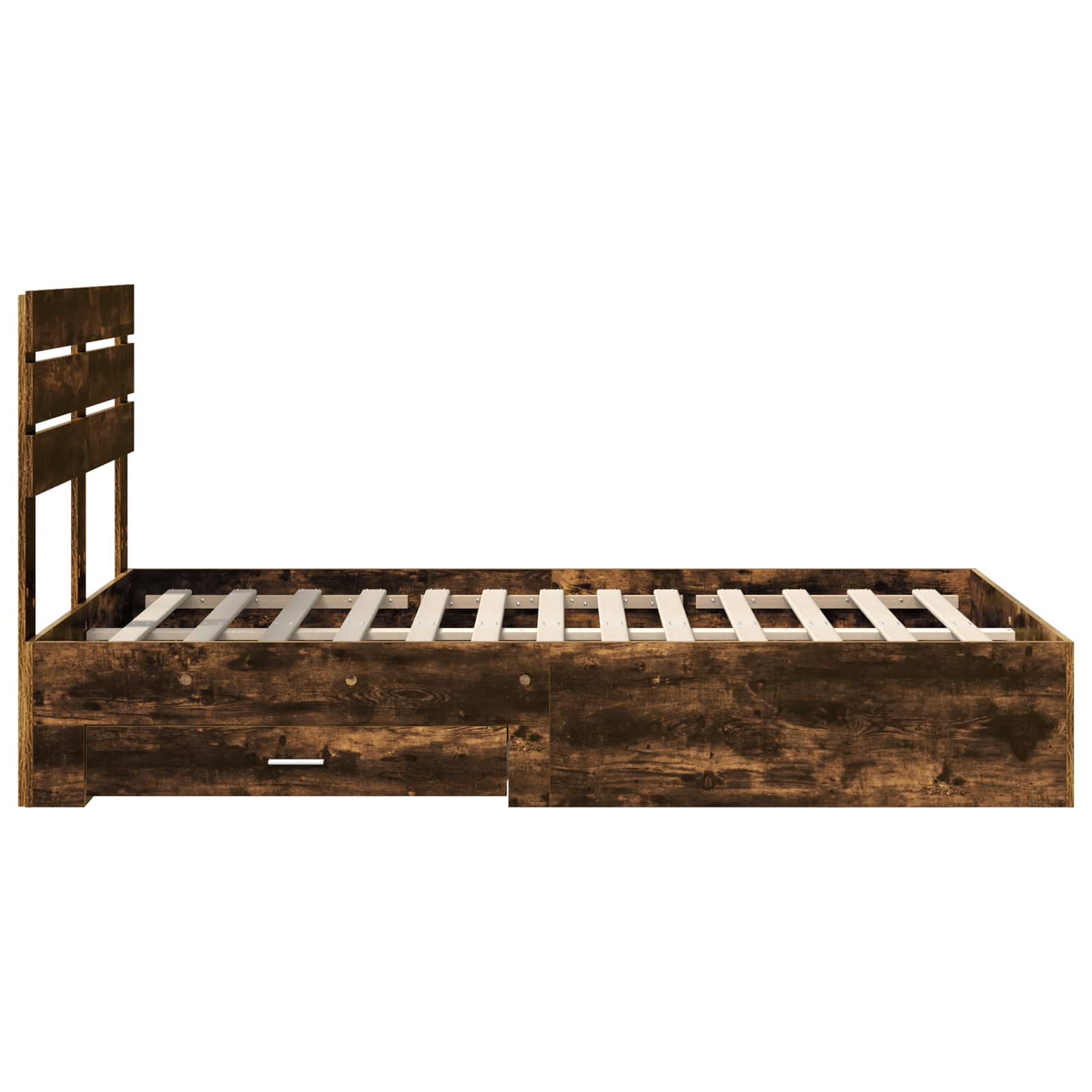 Cadre de lit Chêne fumé 120 x 190 cm Bois d'ingénierie - XIOS