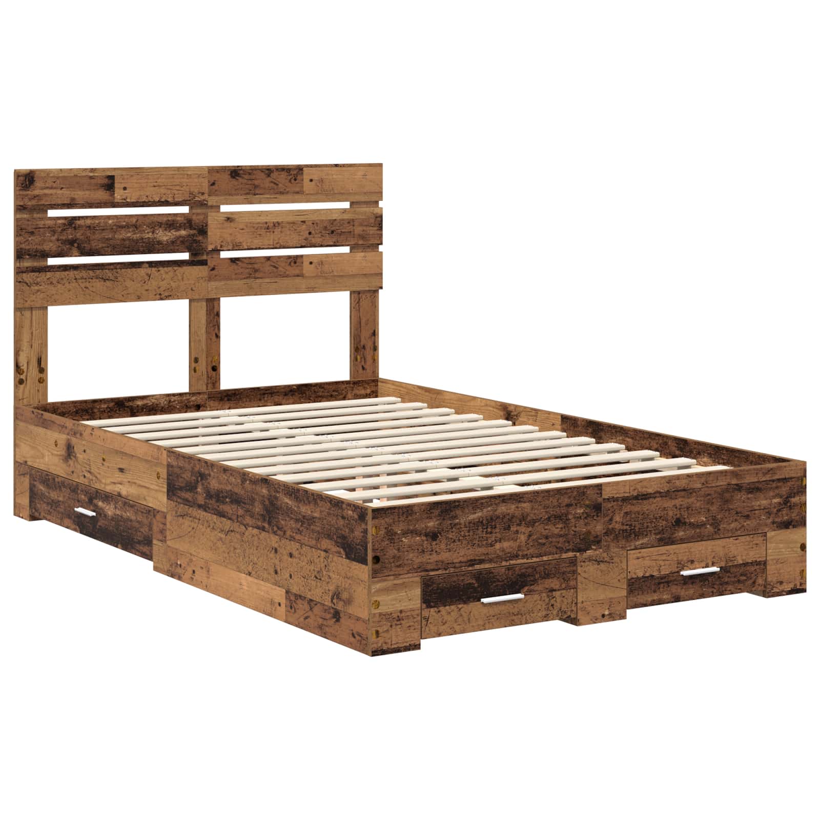 Cadre de lit Bois ancien 120 x 190 cm Bois d'ingénierie - XIOS