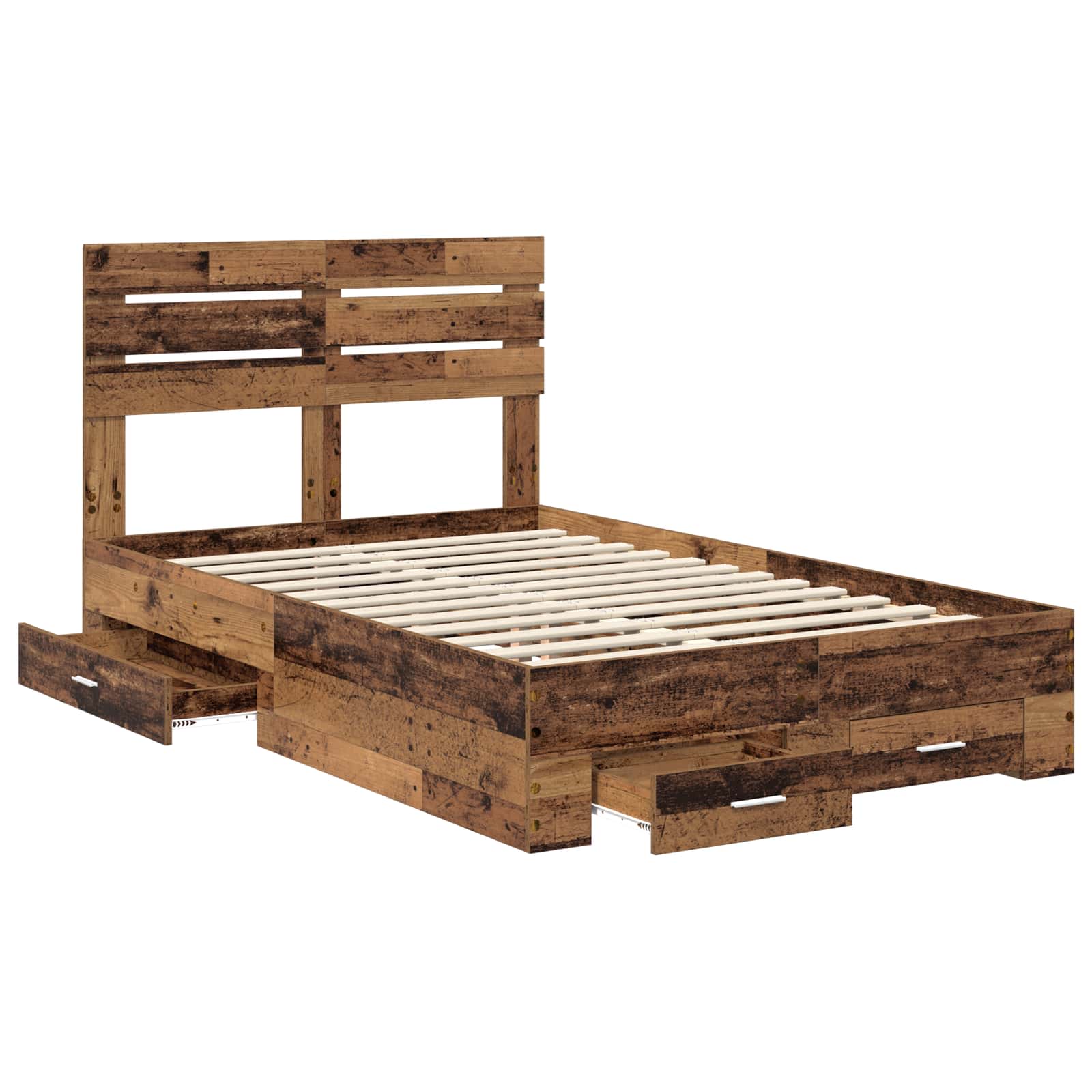 Cadre de lit Bois ancien 120 x 190 cm Bois d'ingénierie - XIOS
