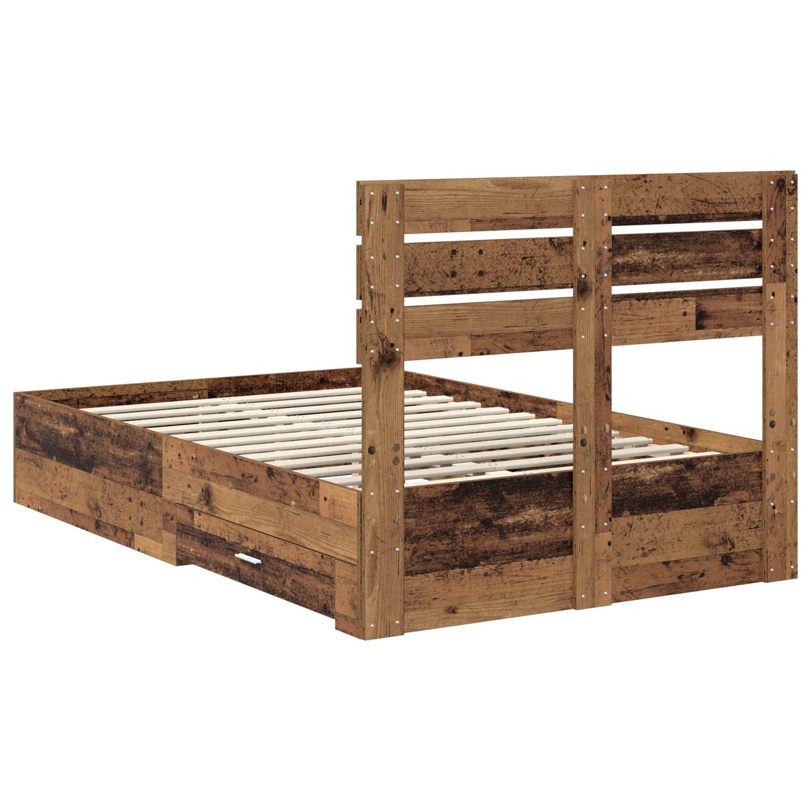 Cadre de lit Bois ancien 120 x 190 cm Bois d'ingénierie - XIOS