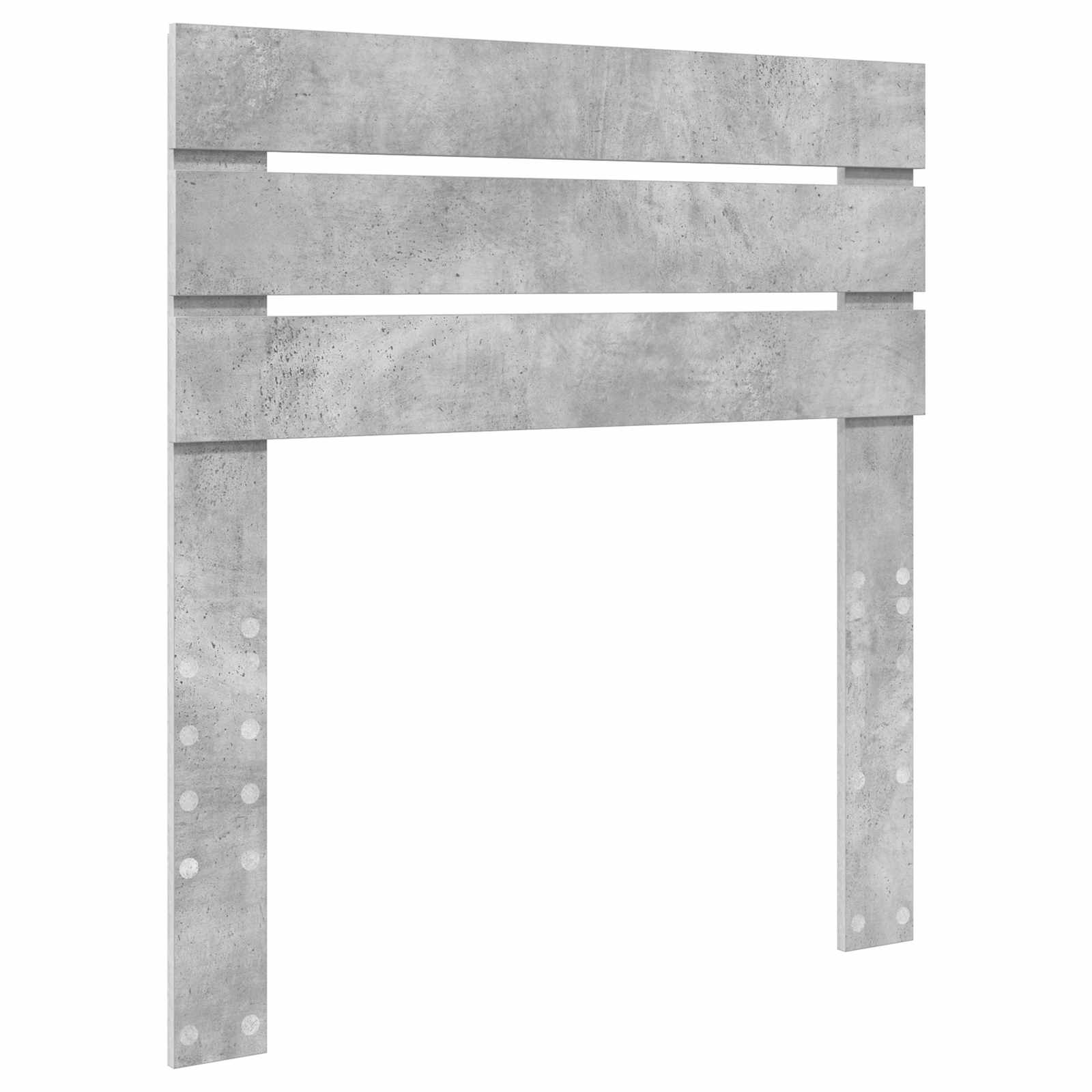 Cadre de lit Gris béton 100 x 200 cm Bois d'ingénierie - XIOS