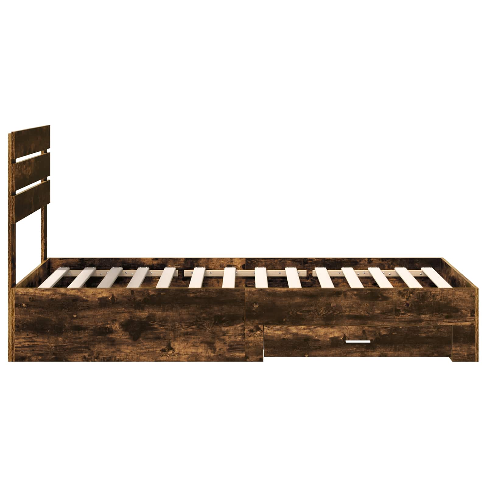 Cadre de lit Chêne fumé 100 x 200 cm Bois d'ingénierie - XIOS