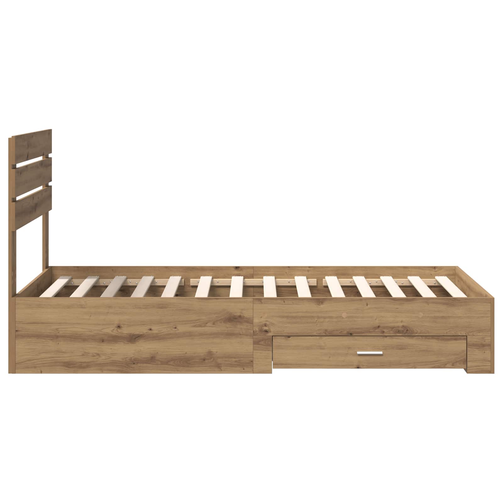 Cadre de lit Chêne artisanal 90 x 200 cm Bois d'ingénierie - XIOS