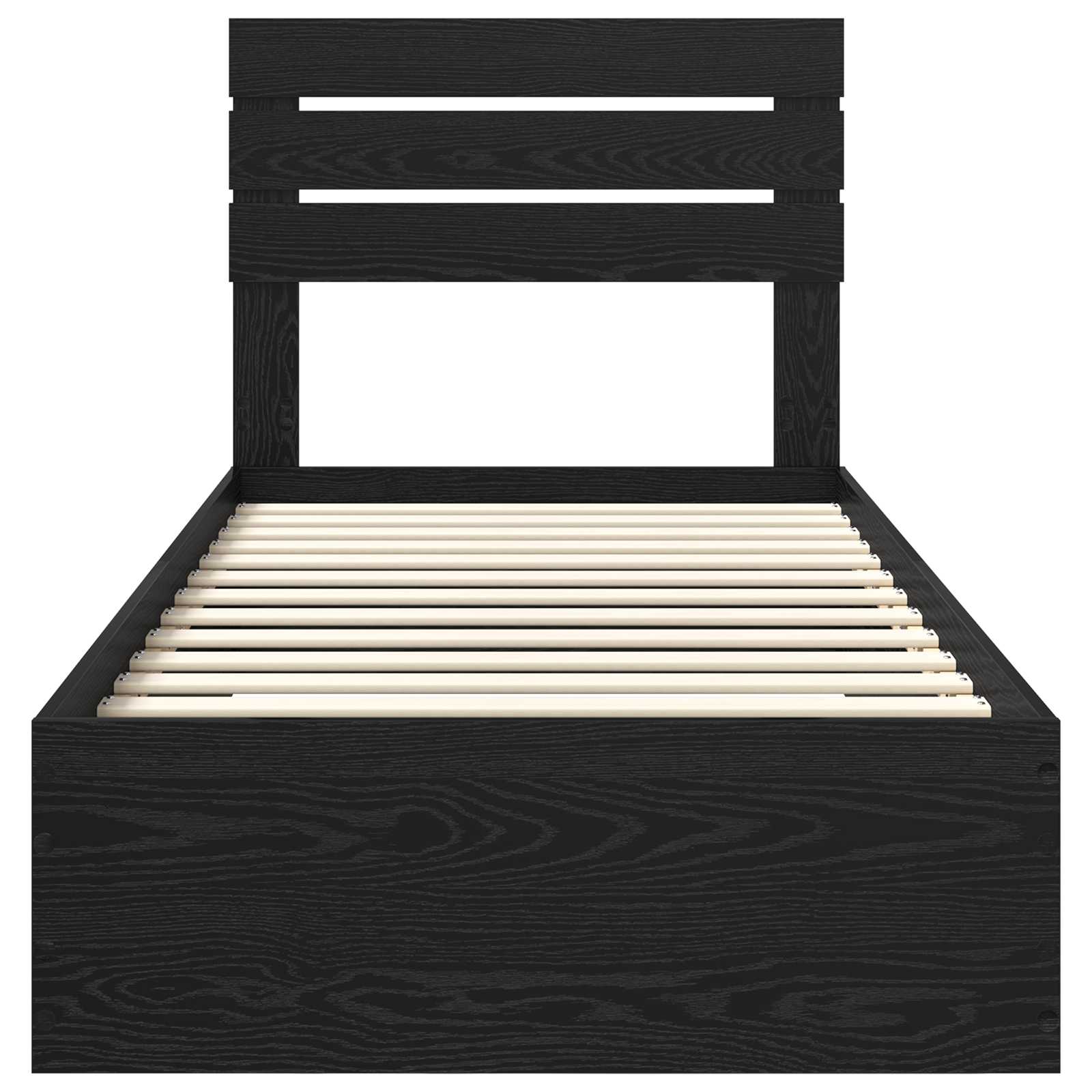 Cadre de lit Chêne noir 90 x 190 cm Bois d'ingénierie - XIOS
