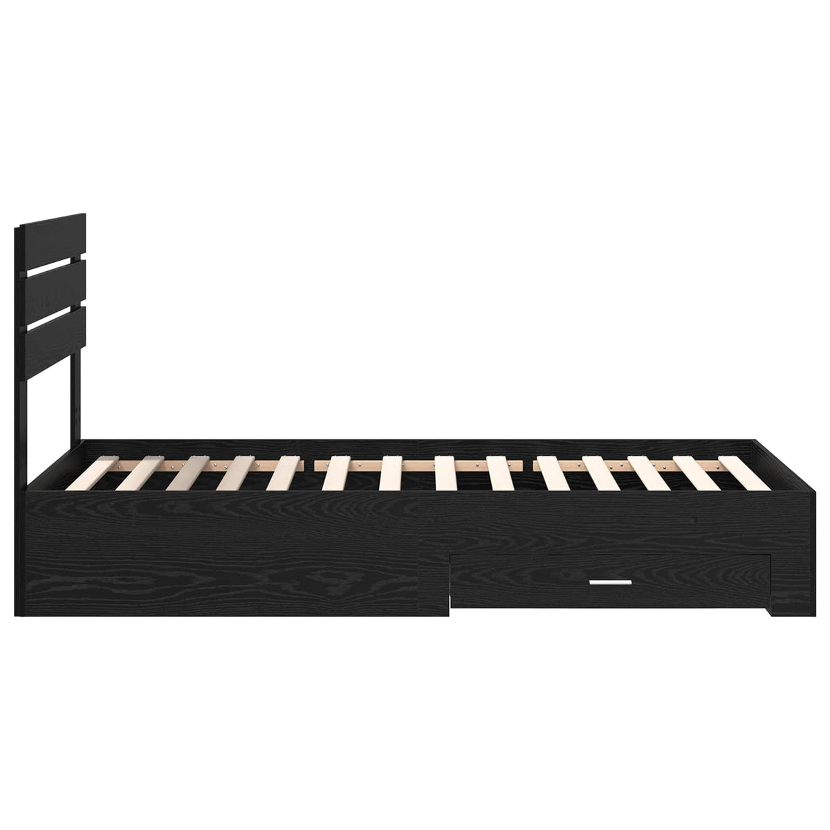 Cadre de lit Chêne noir 90 x 190 cm Bois d'ingénierie