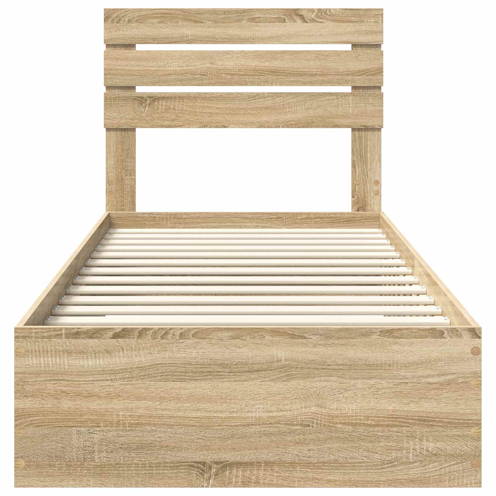Cadre de lit Chêne Sonoma 90 x 190 cm Bois d'ingénierie - XIOS