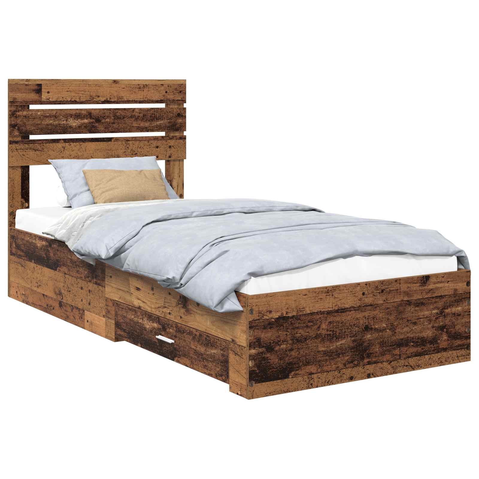 Cadre de lit Bois ancien 90 x 190 cm Bois d'ingénierie - XIOS