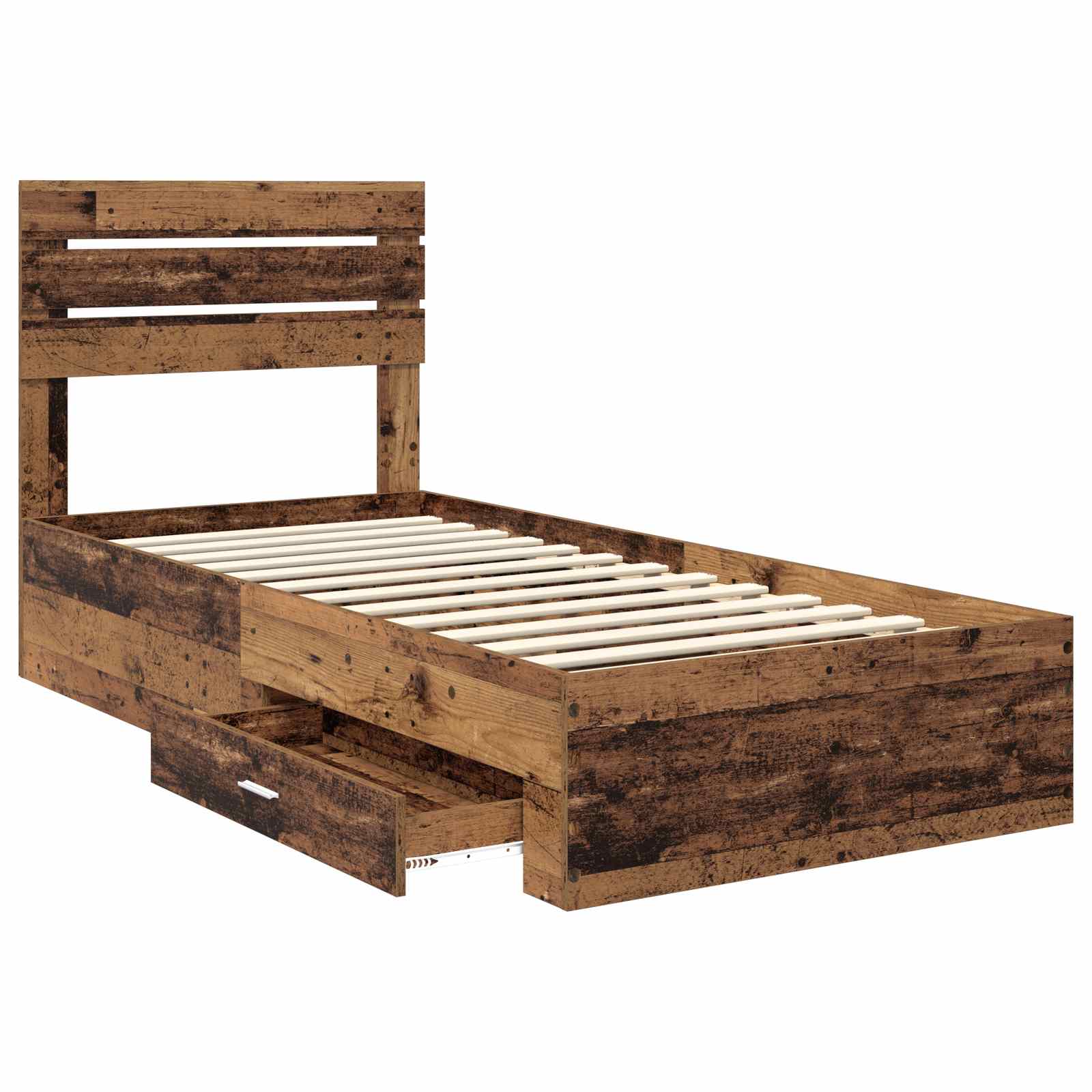 Cadre de lit Bois ancien 90 x 190 cm Bois d'ingénierie - XIOS