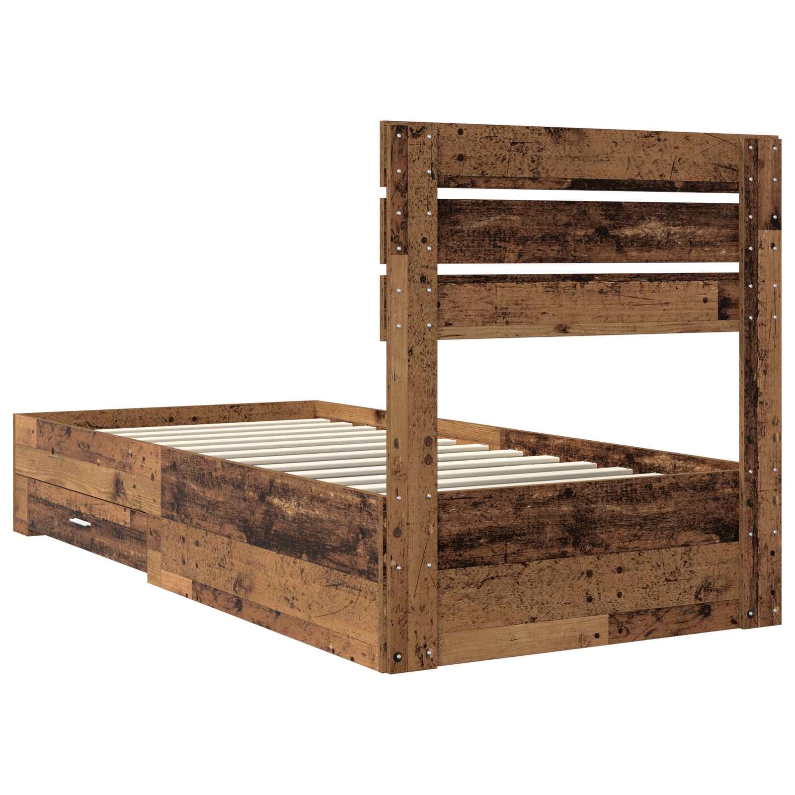Cadre de lit Bois ancien 90 x 190 cm Bois d'ingénierie - XIOS