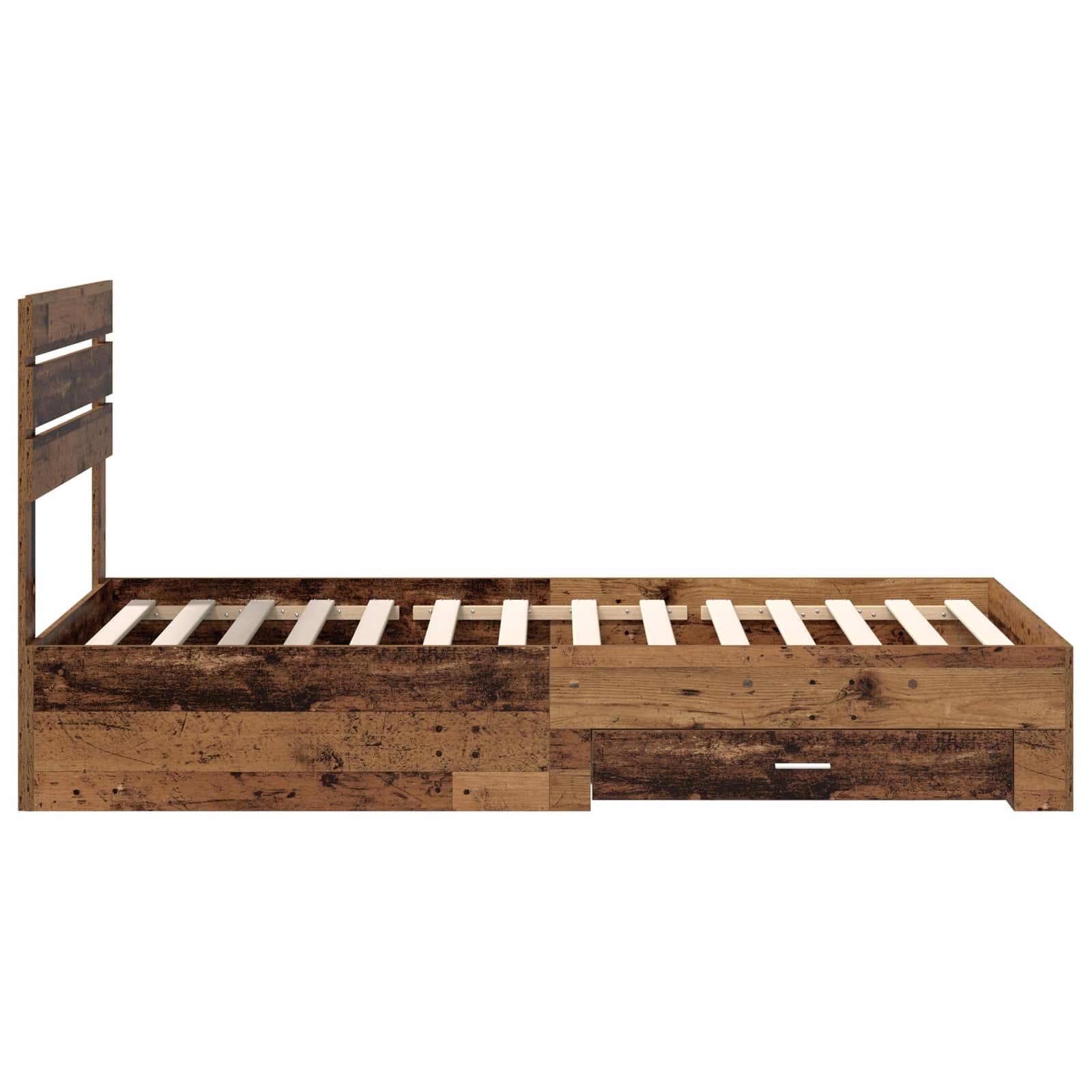 Cadre de lit avec tiroir avec tête de lit Bois d'ingénierie - XIOS