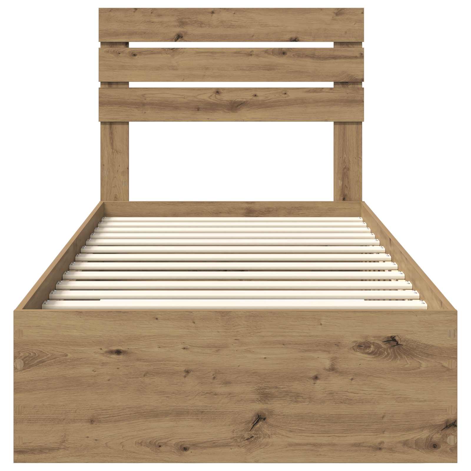 Cadre de lit Chêne artisanal 90 x 190 cm Bois d'ingénierie - XIOS
