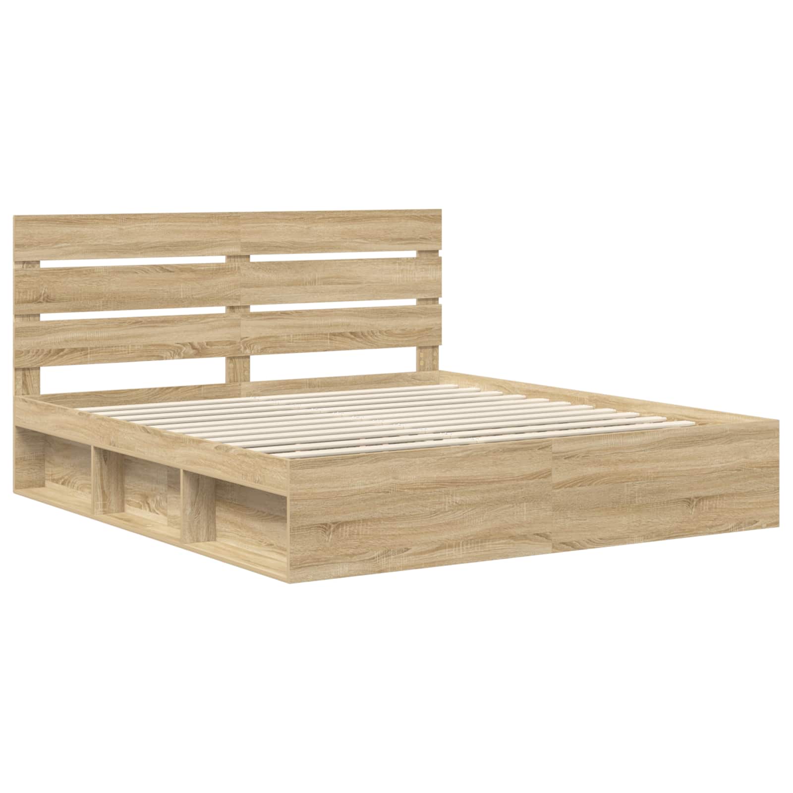 Cadre de lit Sonoma 200 x 200 cm Bois de pin massif