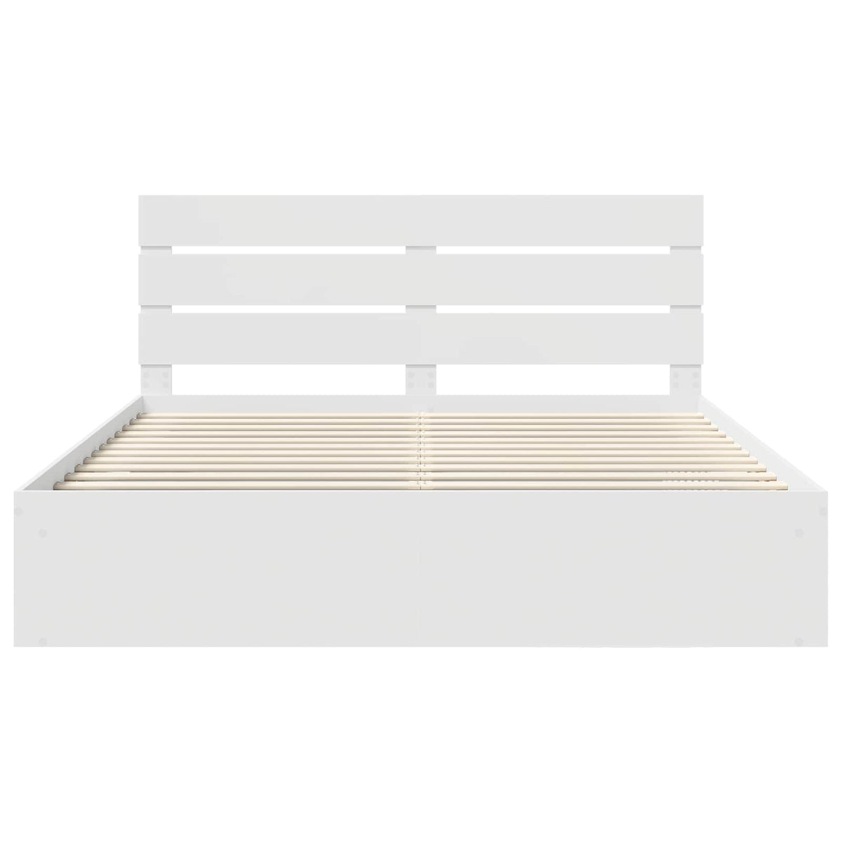 Cadre de lit Blanc 180 x 200 cm Bois de pin massif