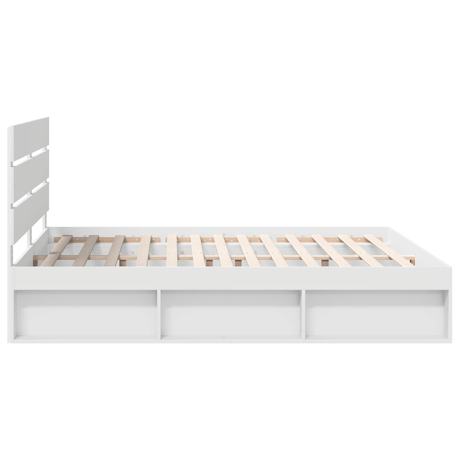 Cadre de lit Blanc 180 x 200 cm Bois de pin massif