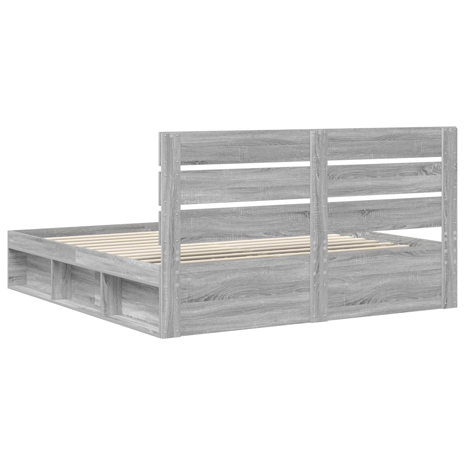 Cadre de lit Gris Sonoma 180 x 200 cm Pin massif