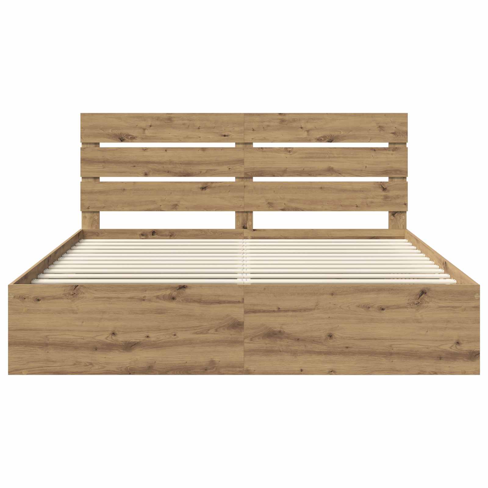 Cadre de lit Chêne artisan 180 x 200 cm Pin massif - XIOS