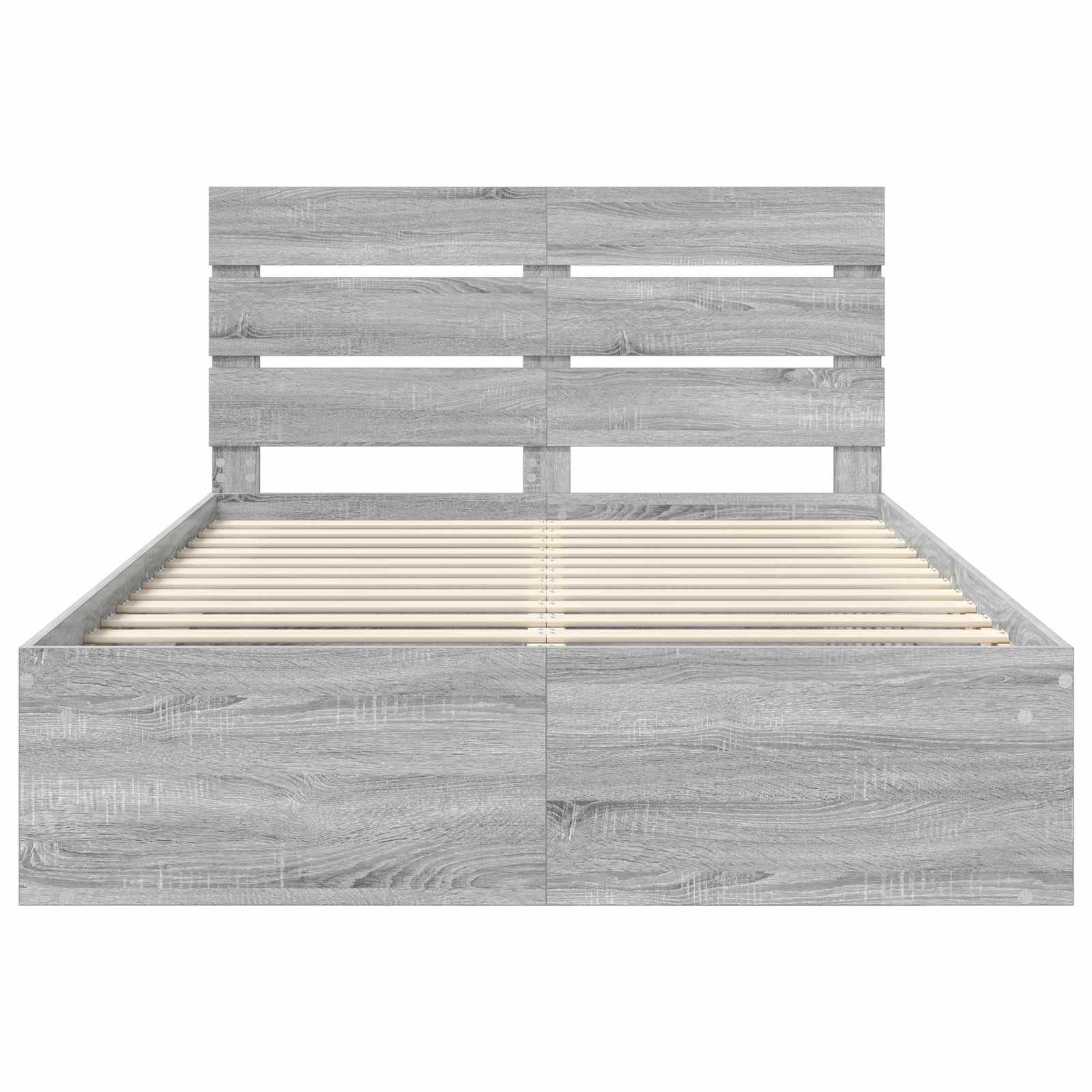 Cadre de lit Gris Sonoma 150 x 200 cm Bois de pin massif