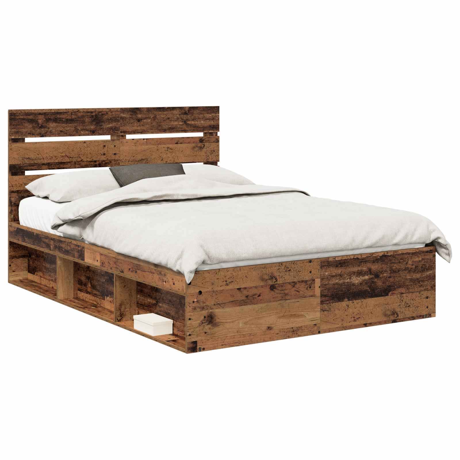 Cadre de lit Bois ancien 150 x 200 cm Bois de pin massif - XIOS