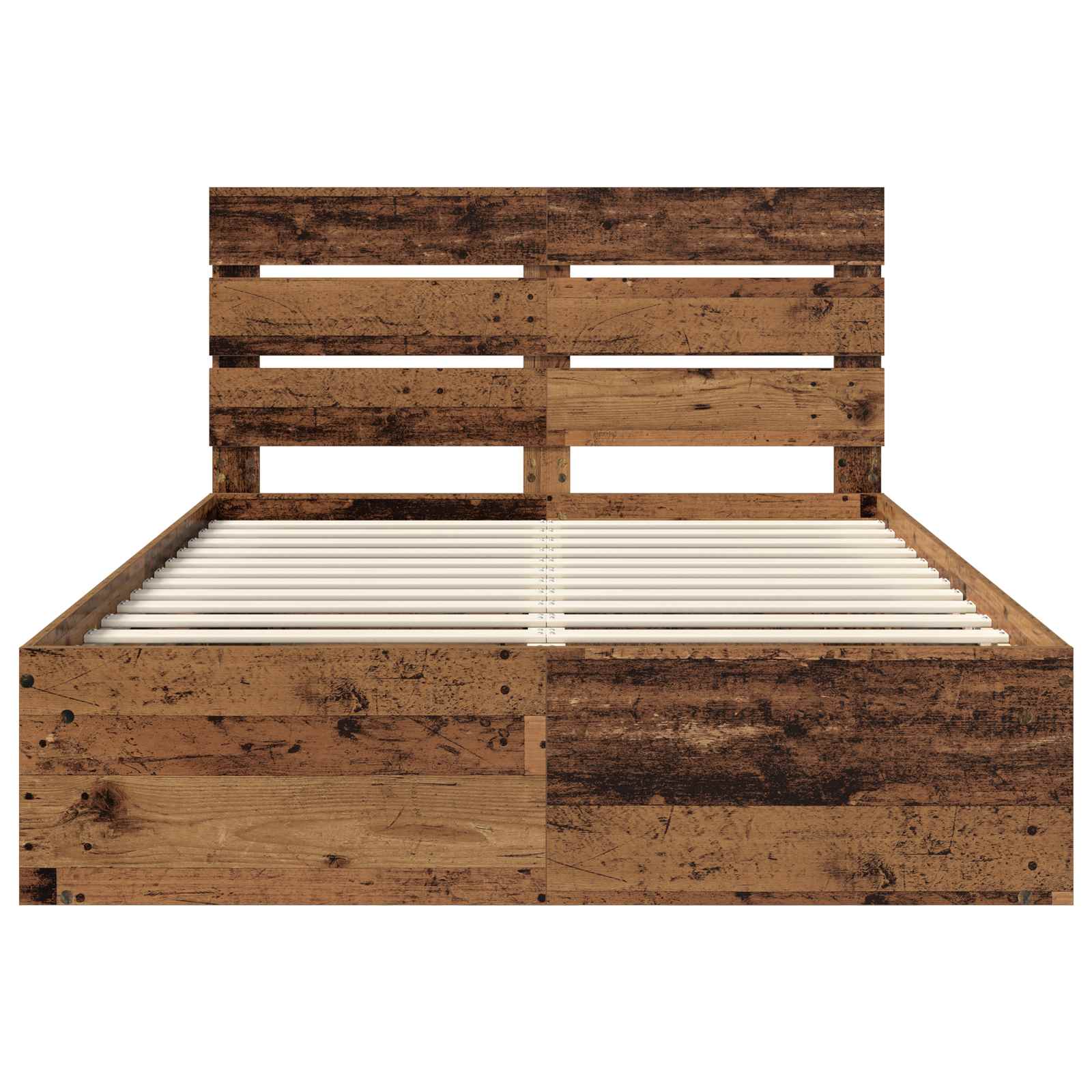 Cadre de lit Bois ancien 150 x 200 cm Bois de pin massif - XIOS