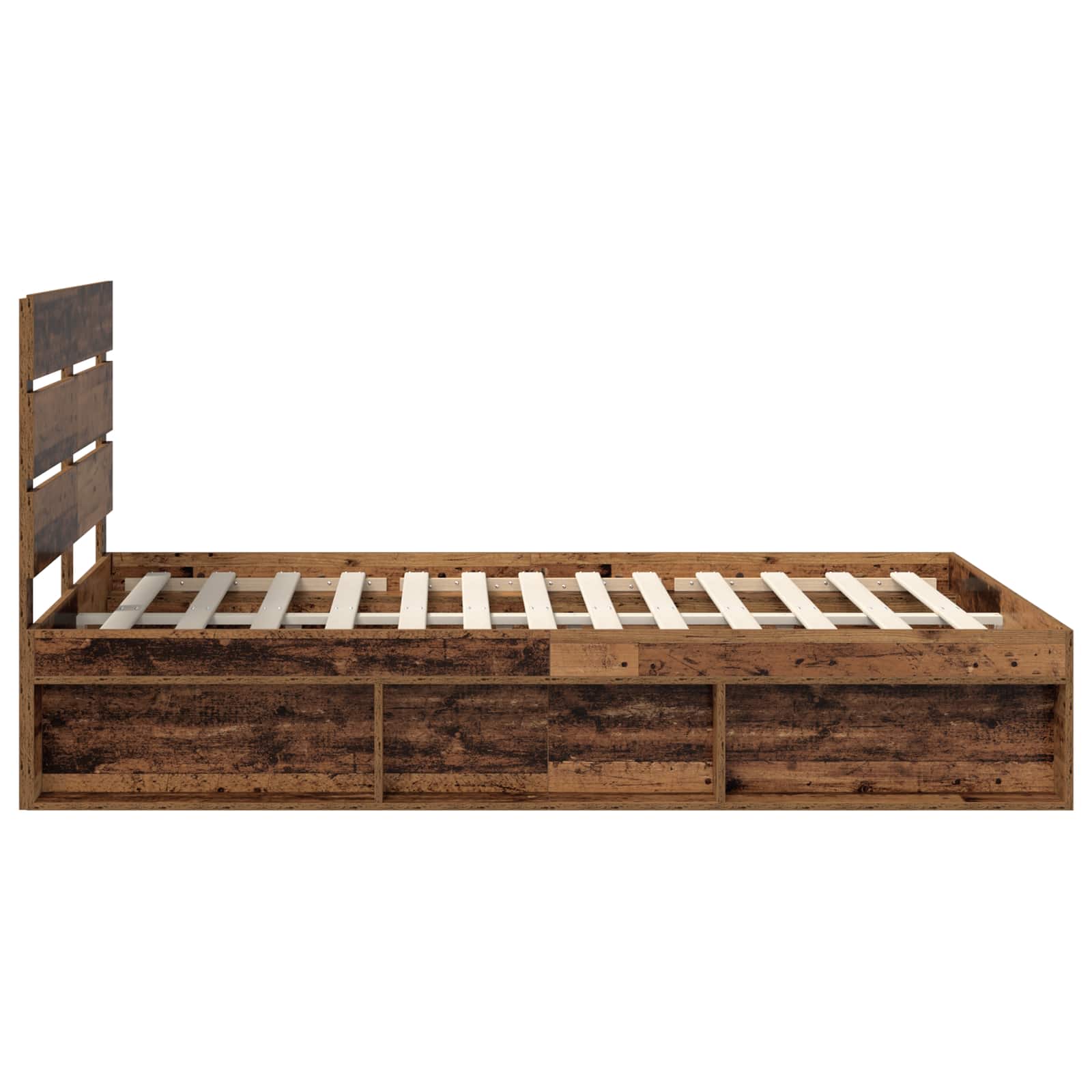 Cadre de lit Bois ancien 150 x 200 cm Bois de pin massif - XIOS
