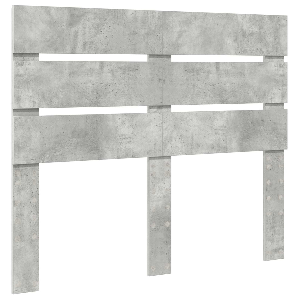 Cadre de lit Gris Béton 135 x 190 cm Bois de pin massif