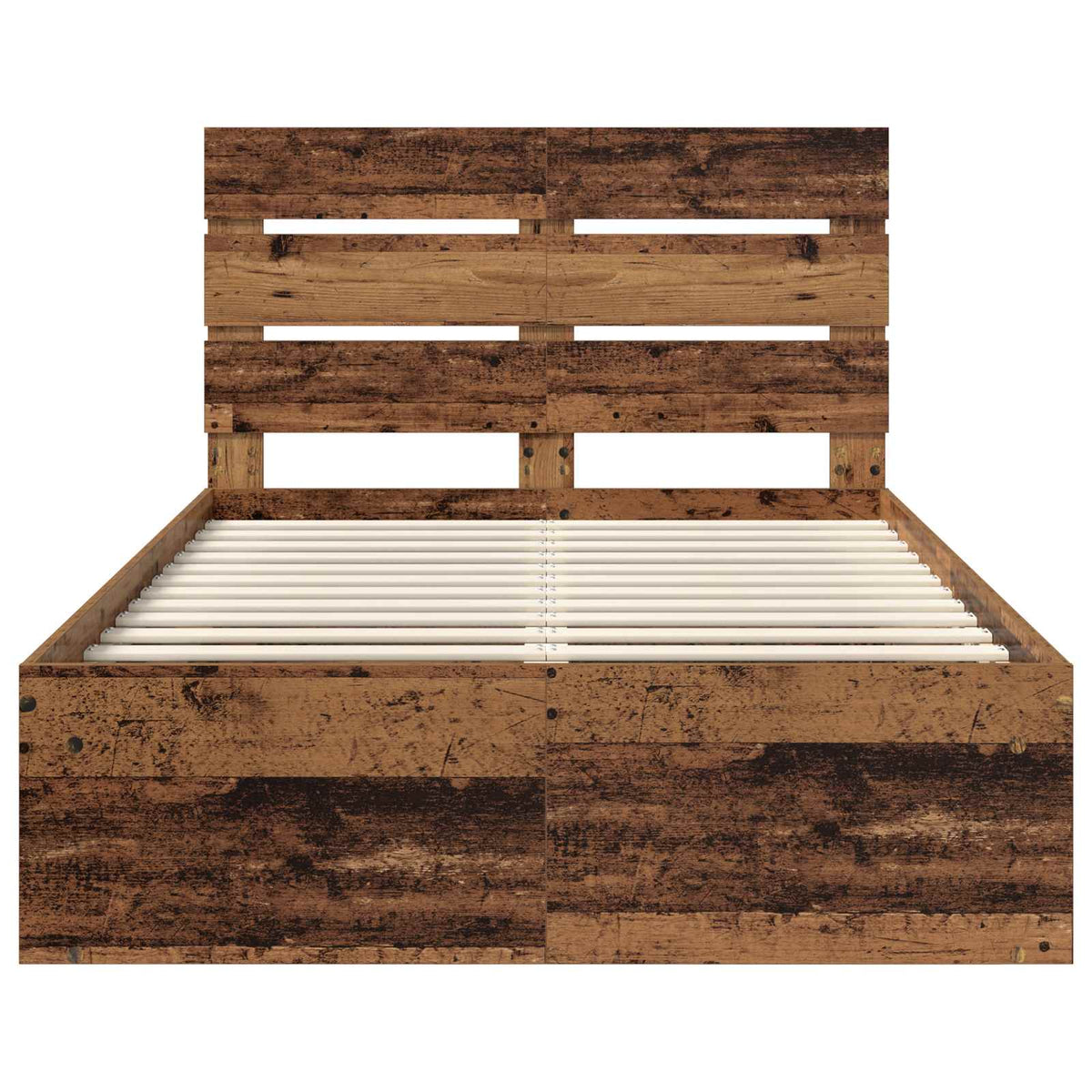 Cadre de lit Bois ancien 135 x 190 cm Bois de pin massif