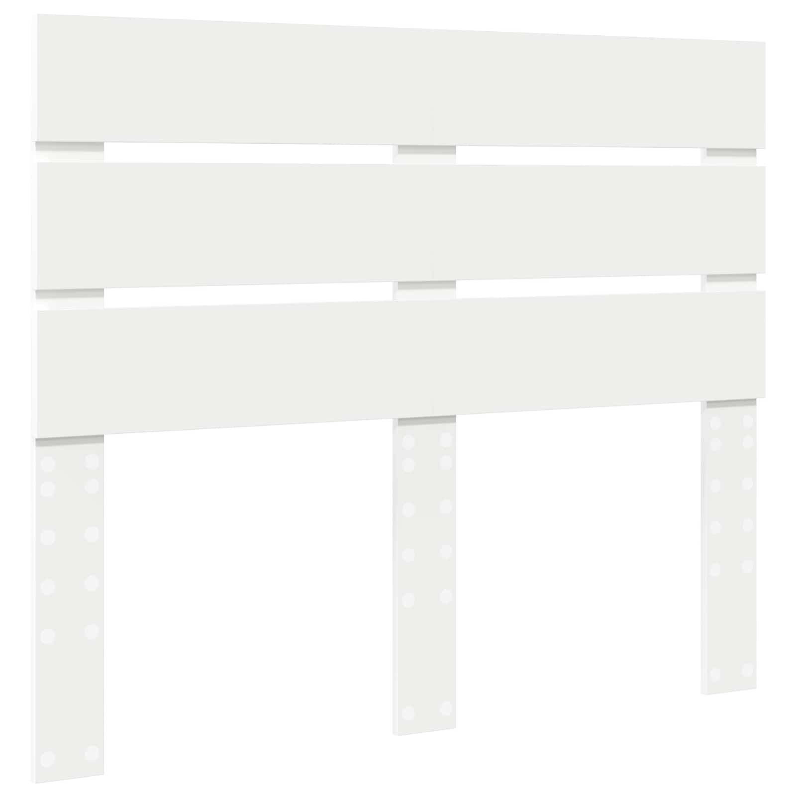Cadre de lit Blanc 120 x 200 cm Bois de pin massif - XIOS
