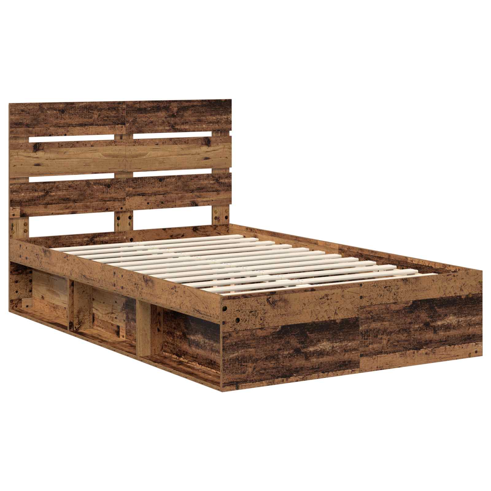 Cadre de lit Bois ancien 120 x 200 cm Bois de pin massif