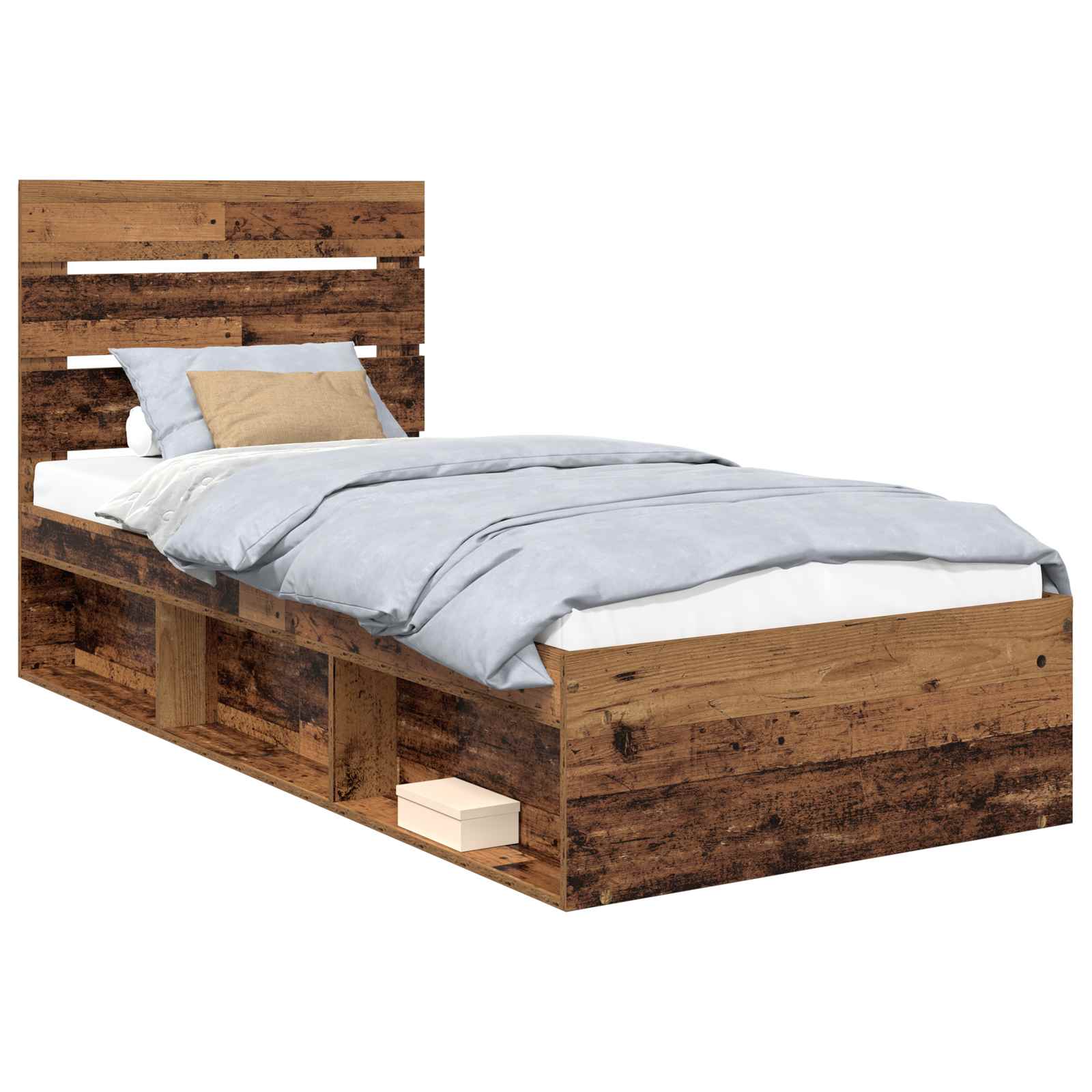 Cadre de lit Bois ancien 75 x 190 cm Bois de pin massif - XIOS