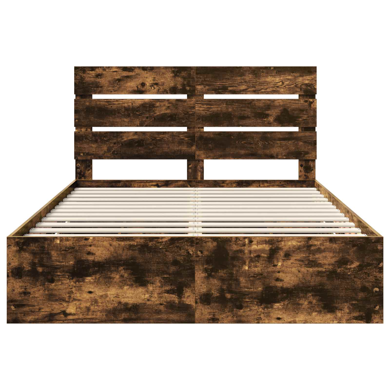 Cadre de lit Chêne fumé 150 x 200 cm Bois Ingénierie - XIOS