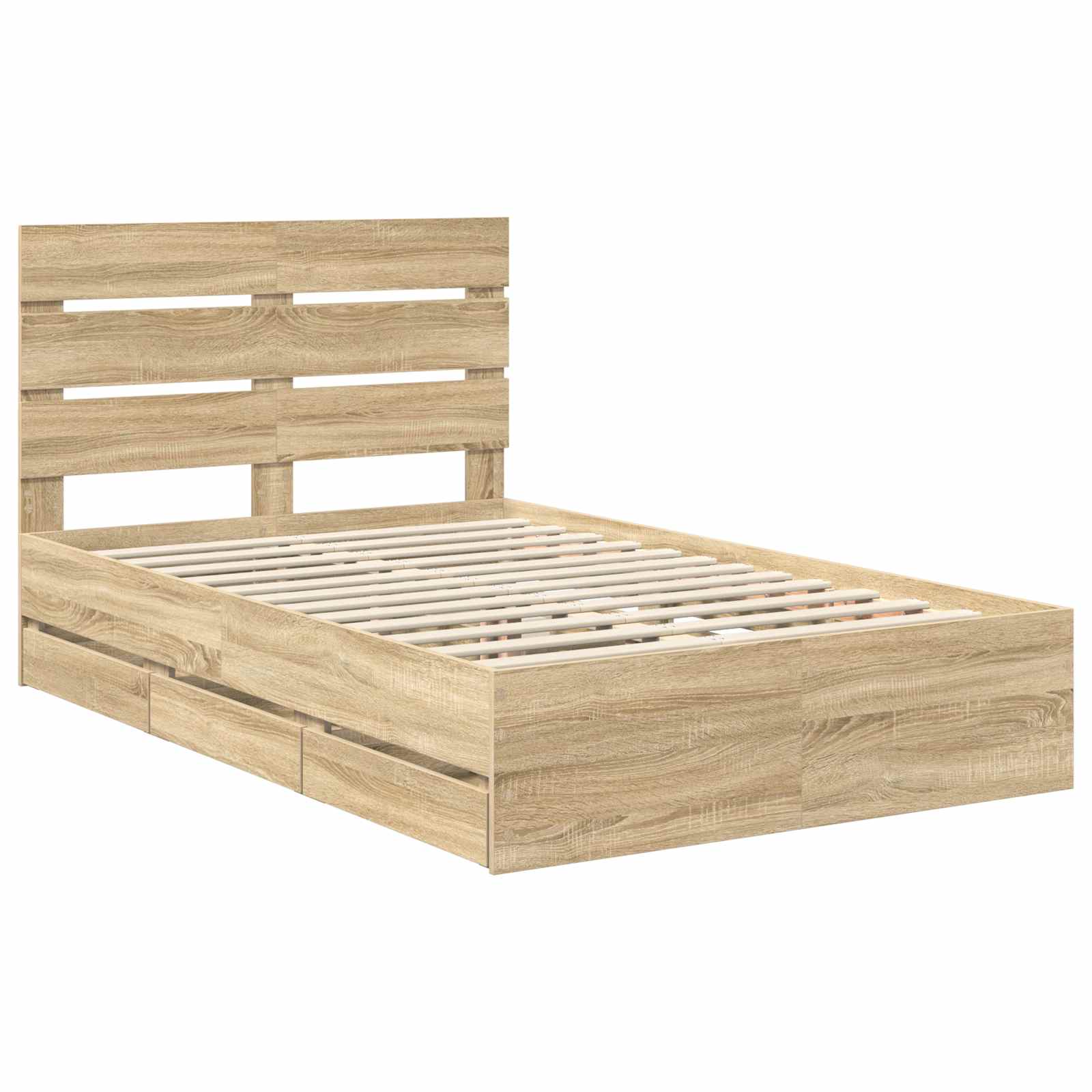 Cadre de lit Chêne Sonoma 120 x 190 cm Bois Ingénierie - XIOS