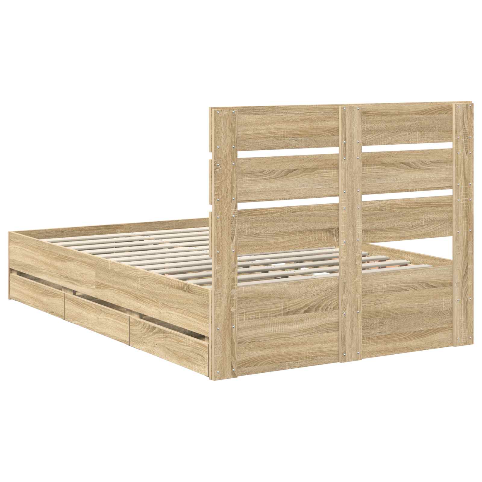 Cadre de lit Chêne Sonoma 120 x 190 cm Bois Ingénierie - XIOS