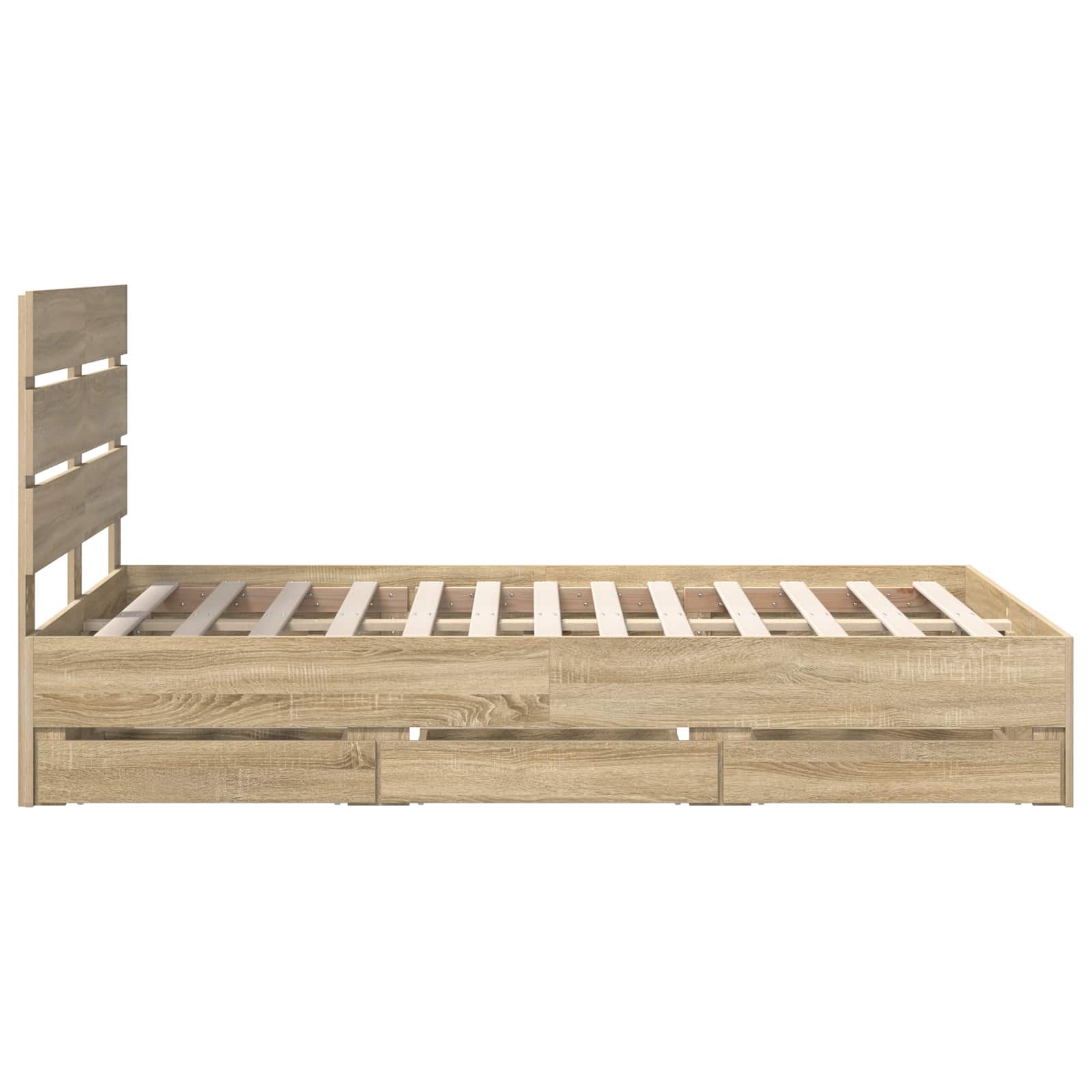Cadre de lit Chêne Sonoma 120 x 190 cm Bois Ingénierie - XIOS