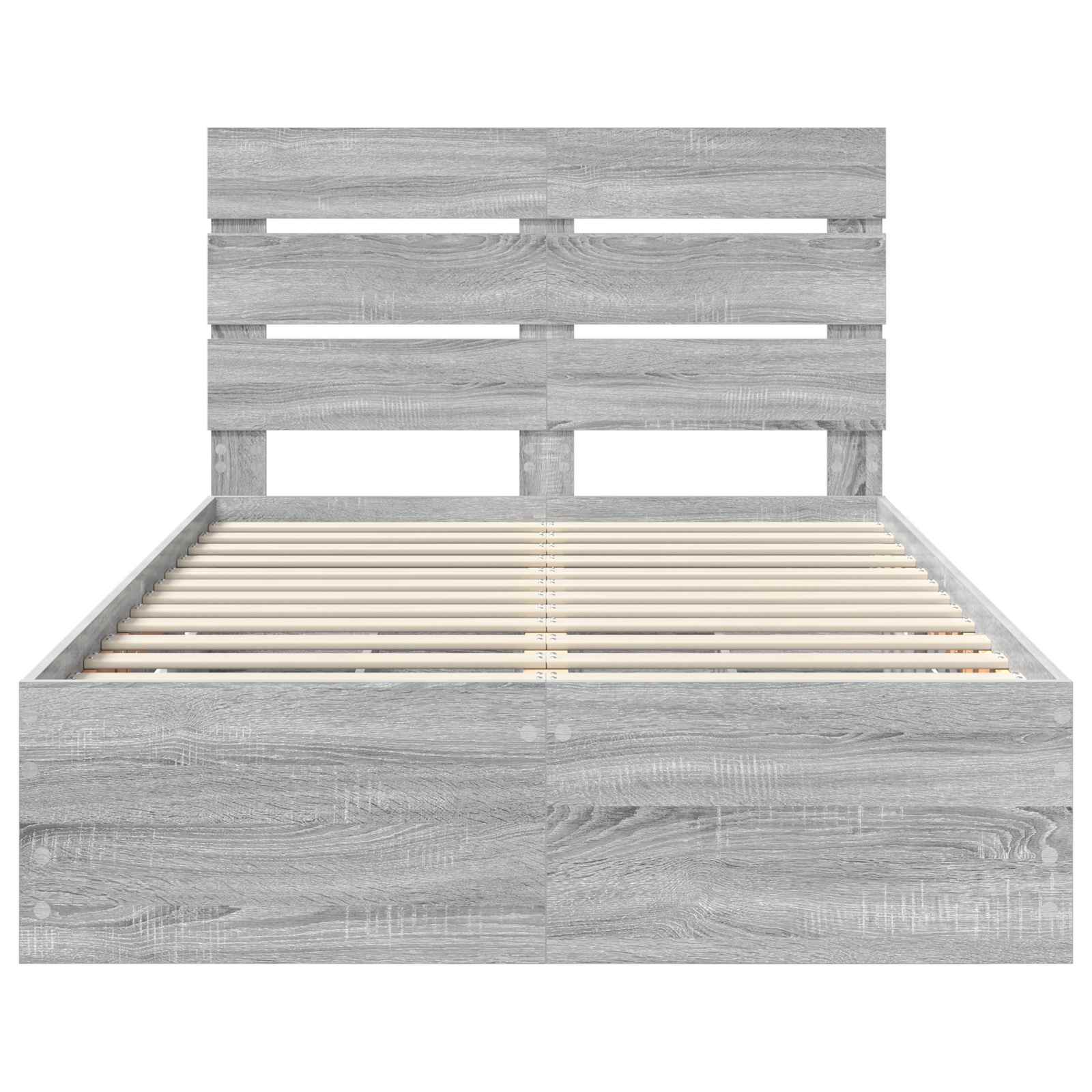 Cadre de lit Gris Sonoma 120 x 190 cm Bois Ingénierie - XIOS