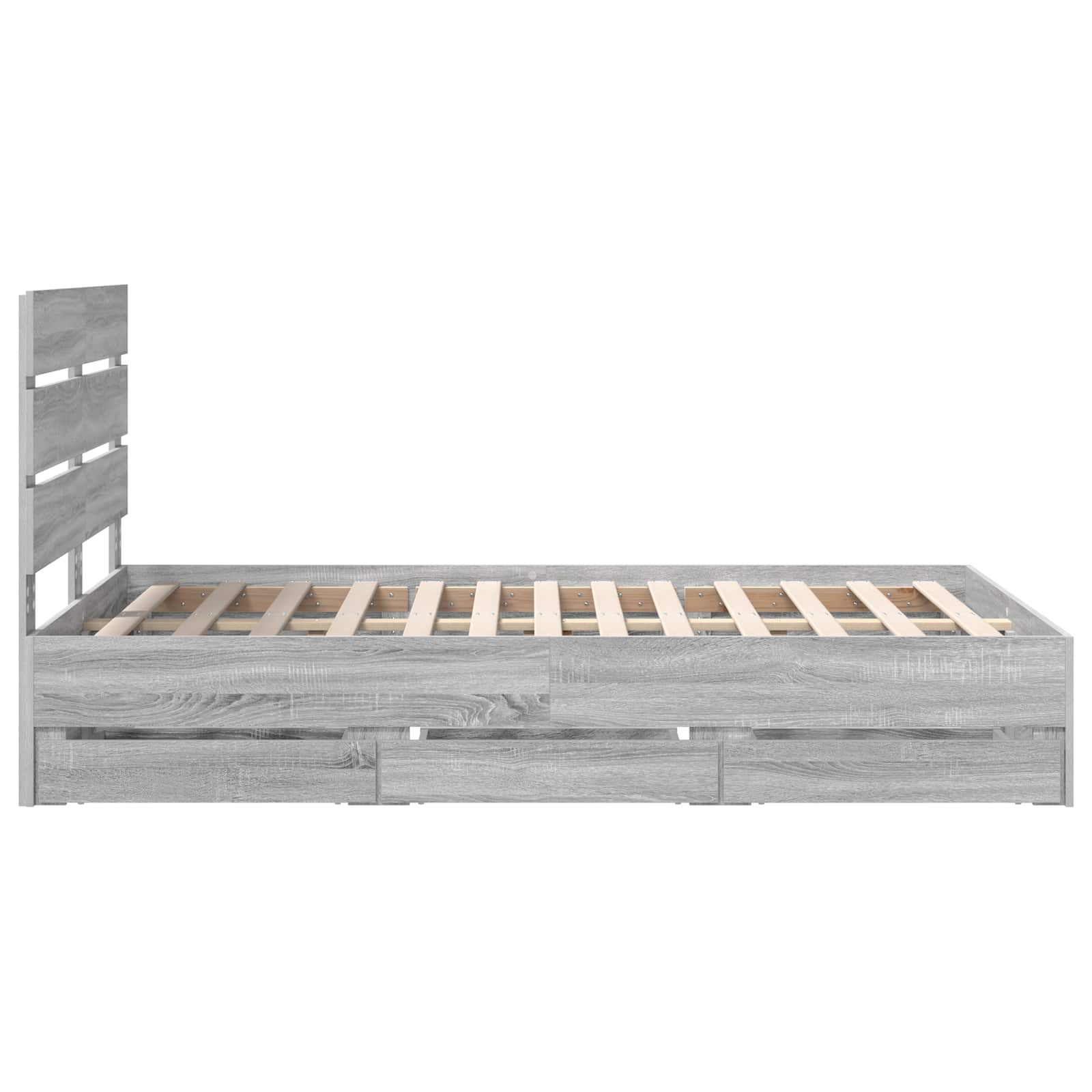 Cadre de lit Gris Sonoma 120 x 190 cm Bois Ingénierie - XIOS