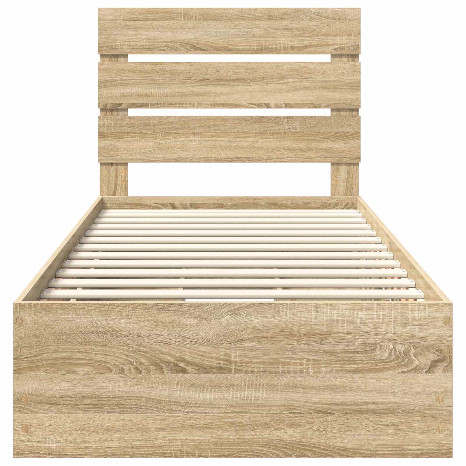 Cadre de lit Chêne Sonoma 100 x 200 cm Bois Ingénierie - XIOS